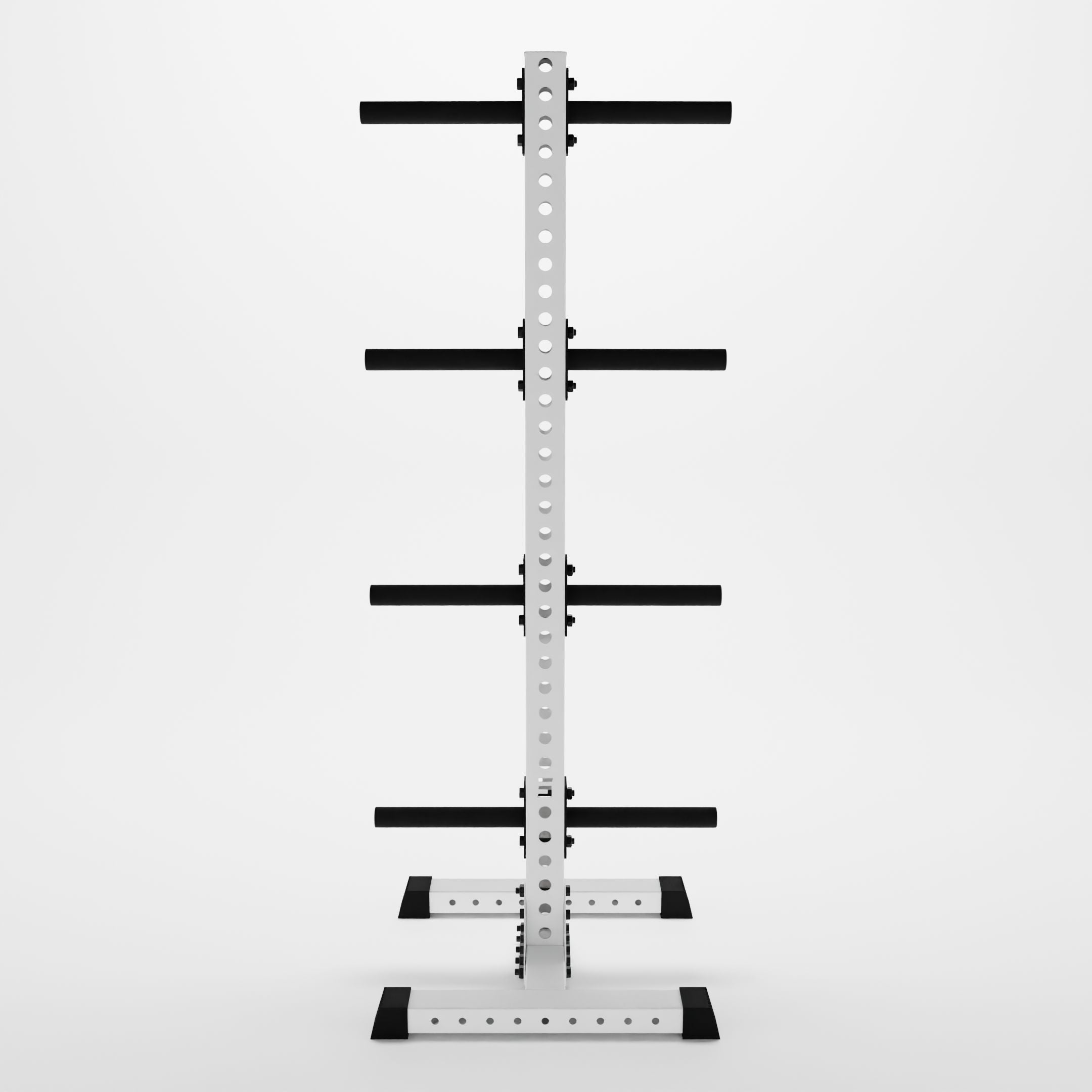 white delta 4-tier vertical weight plate tree