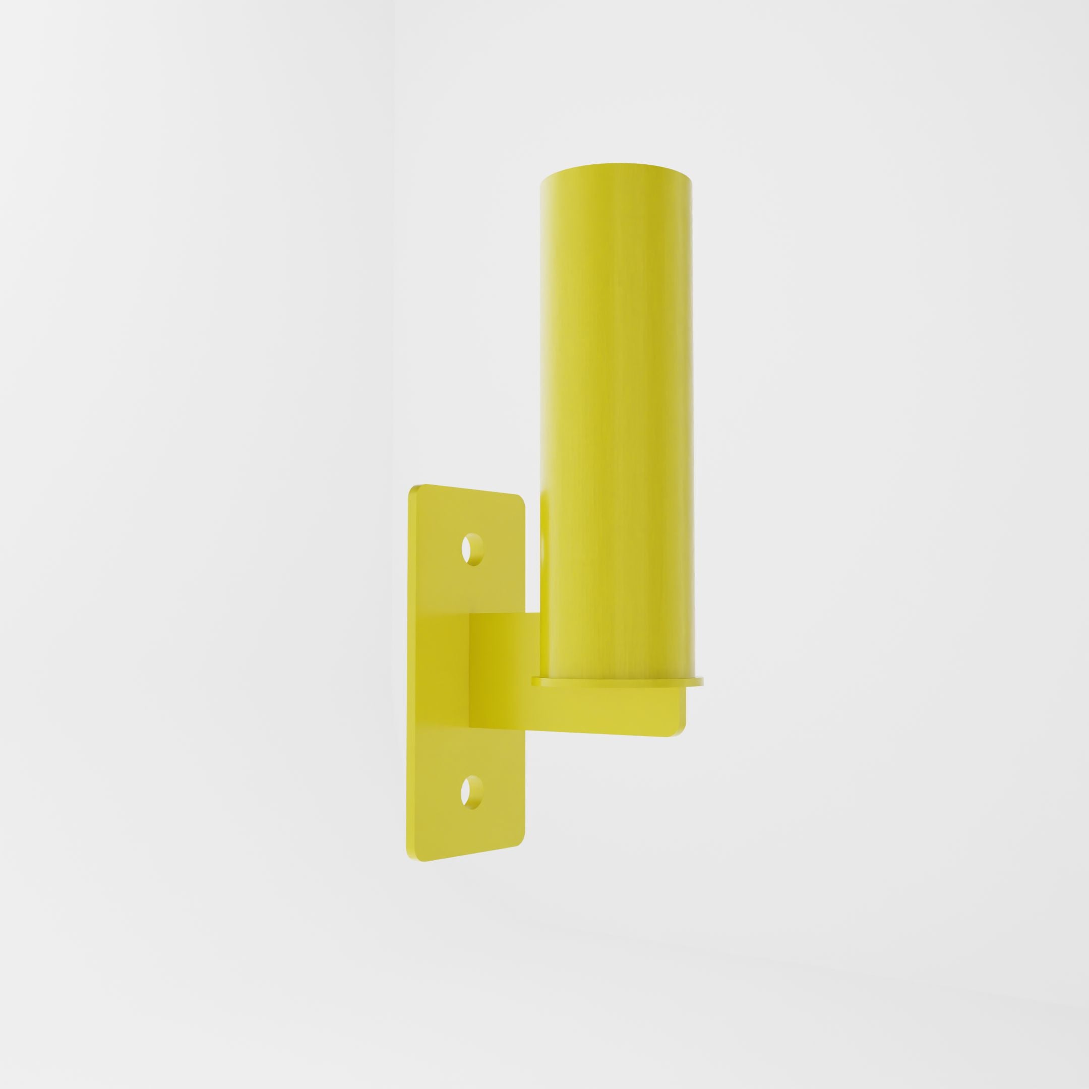 yellow barbell holder attachment for a 3x3 upright