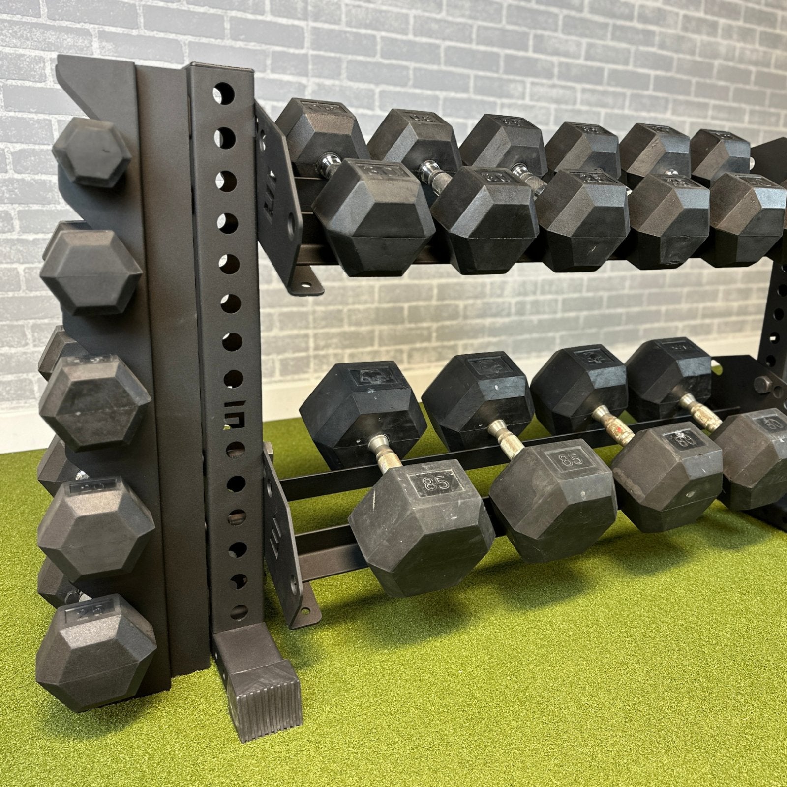 Vertical Dumbbell Storage Add-on for Horizontal Rack - Synergy Custom Fitness