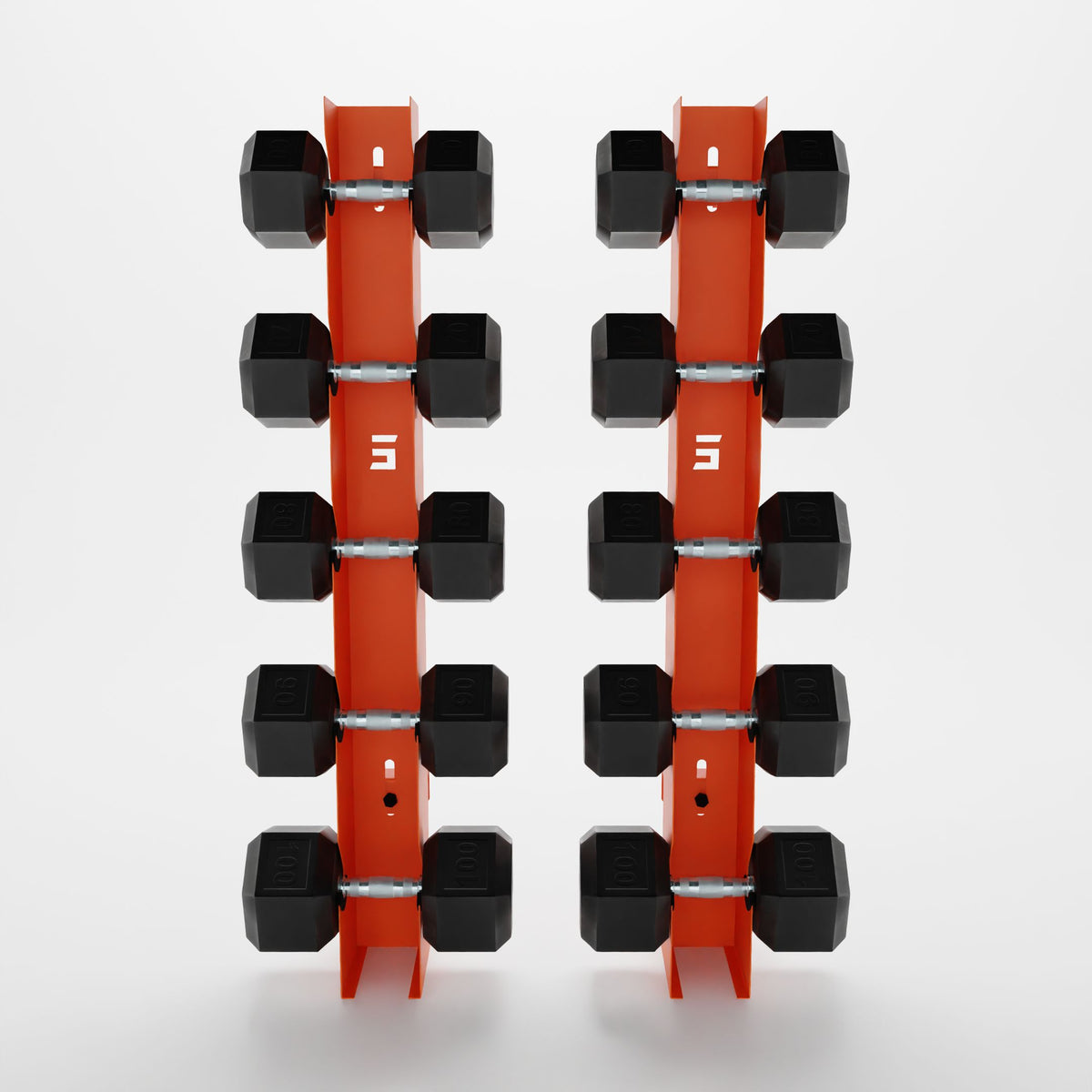 Alpha Elite | 5-Tier Vertical Dumbbell Storage Wall/Rack Mount