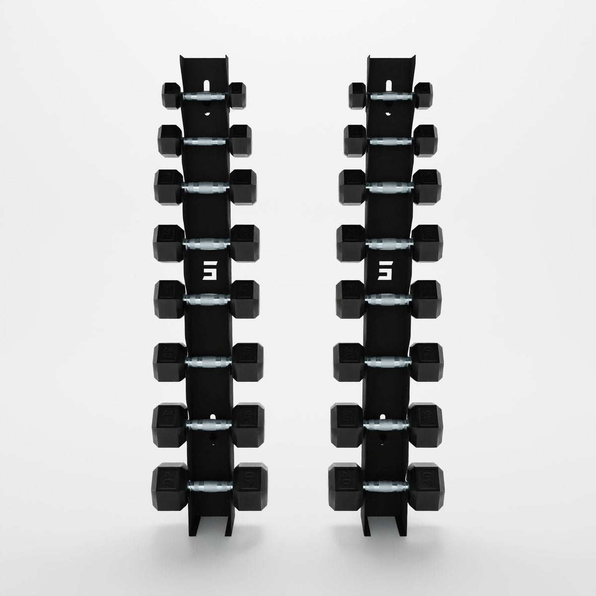 Alpha | 8-Tier Vertical Dumbbell Storage Wall/Rack Mount