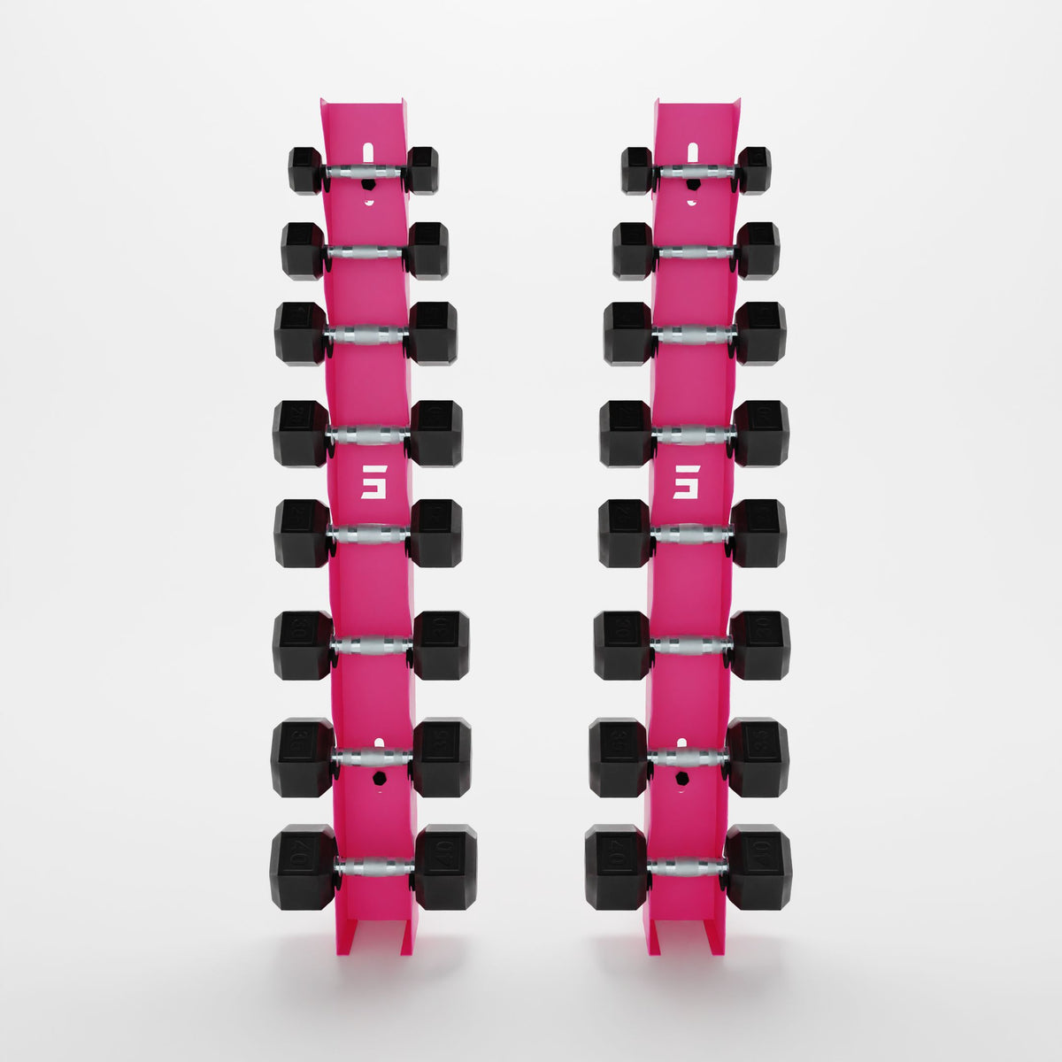 Alpha | 8-Tier Vertical Dumbbell Storage Wall/Rack Mount