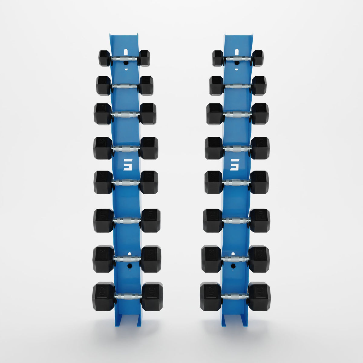Alpha | 8-Tier Vertical Dumbbell Storage Wall/Rack Mount