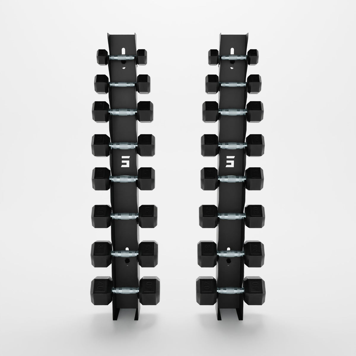Alpha | 8-Tier Vertical Dumbbell Storage Wall/Rack Mount