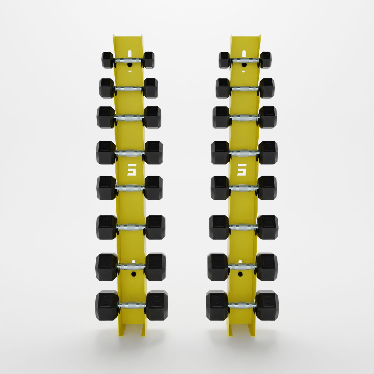 Alpha | 8-Tier Vertical Dumbbell Storage Wall/Rack Mount