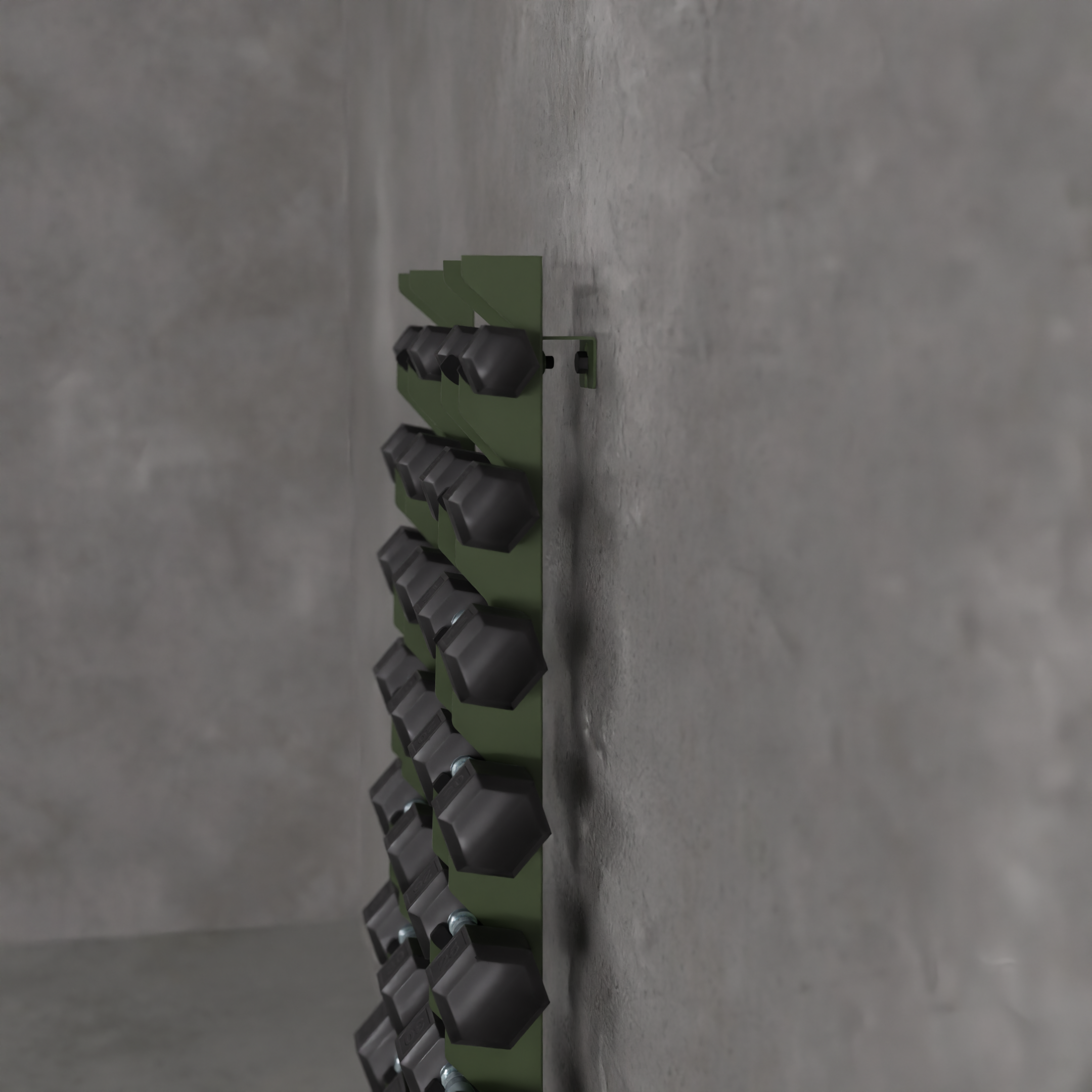 Delta | 10-Tier Vertical Dumbbell Storage Wall/Rack Mount