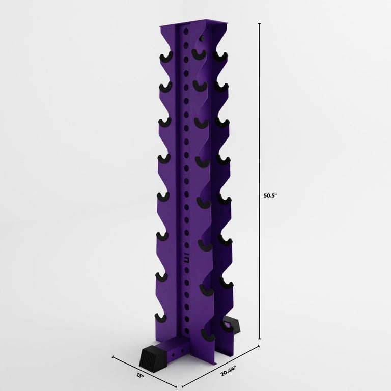 Alpha | 8-Tier Vertical Dumbbell Storage Rack