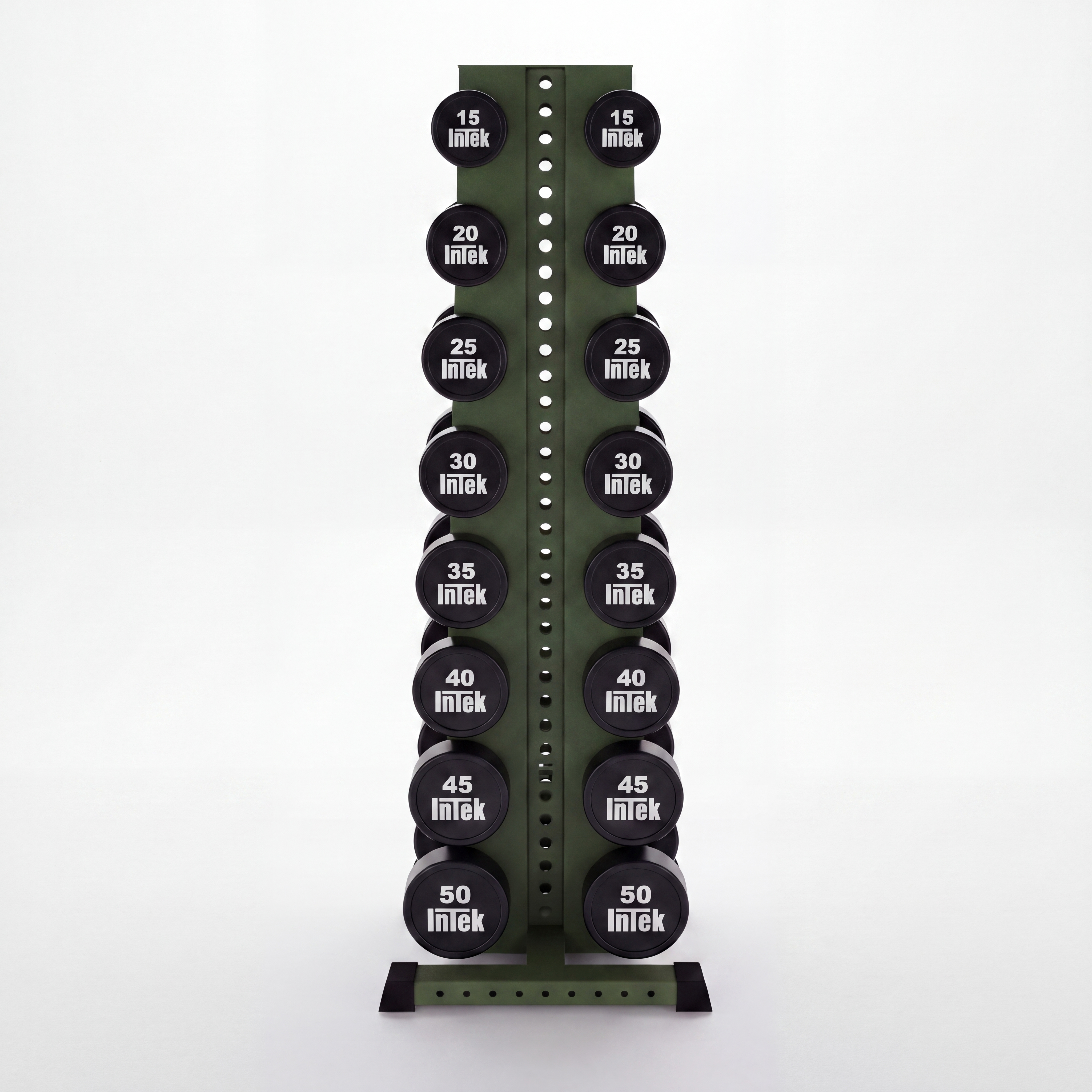 military green delta elite 8-tier vertical dumbbell storage rack