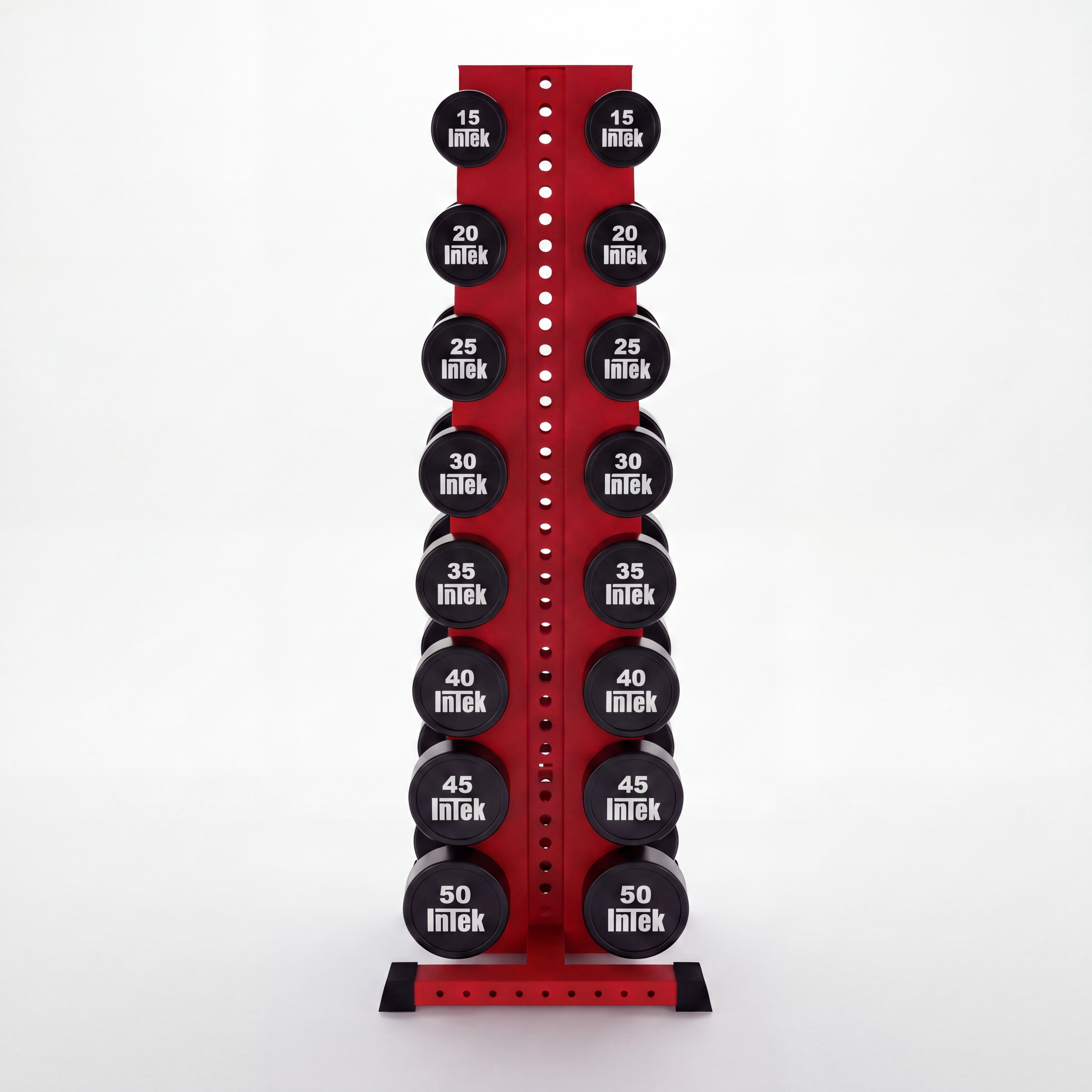 red delta elite 8-tier vertical dumbbell storage rack