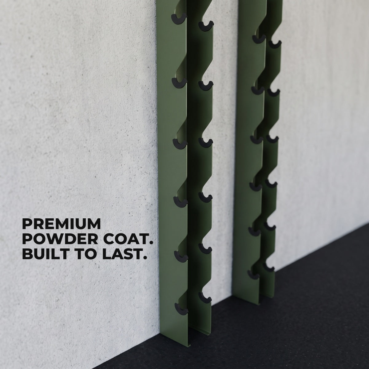 Delta Elite wall mount powder coat close-up