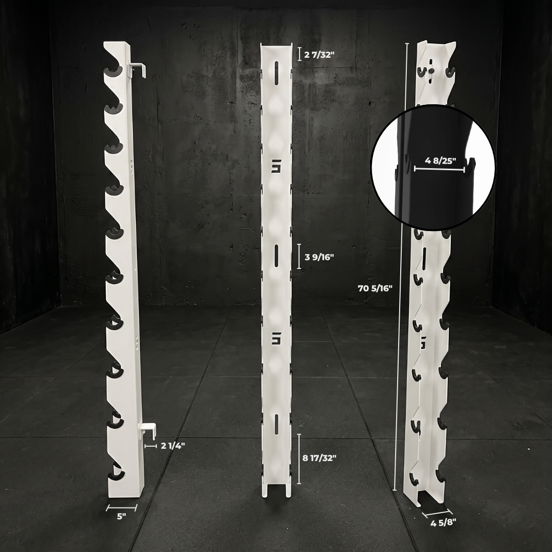 Delta | 10-Tier Vertical Dumbbell Storage Wall/Rack Mount
