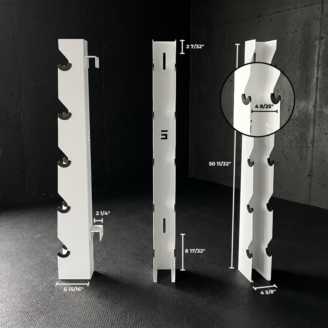 Alpha Elite | 5-Tier Vertical Dumbbell Storage Wall/Rack Mount