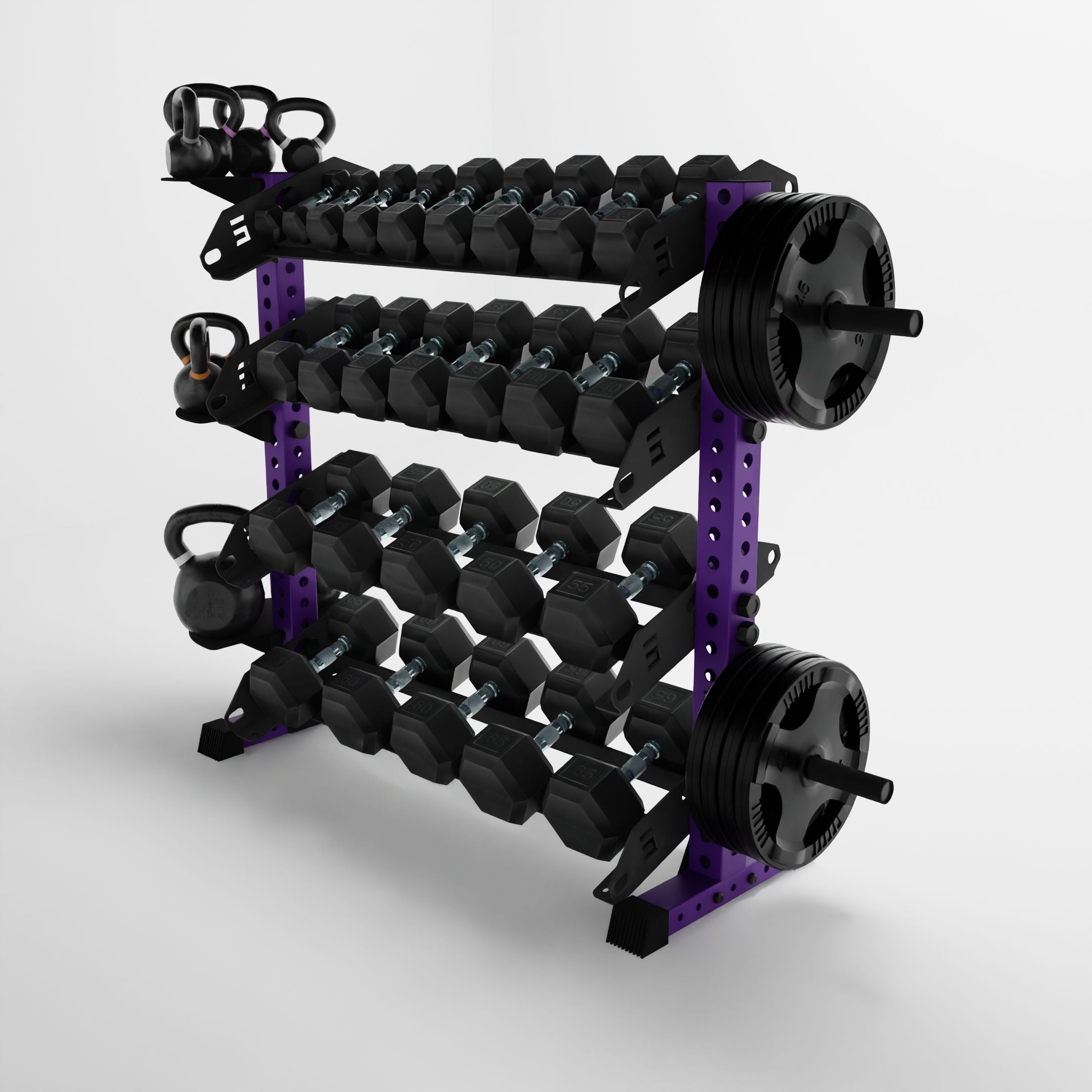 Alpha | 4-Tier Horizontal Rack