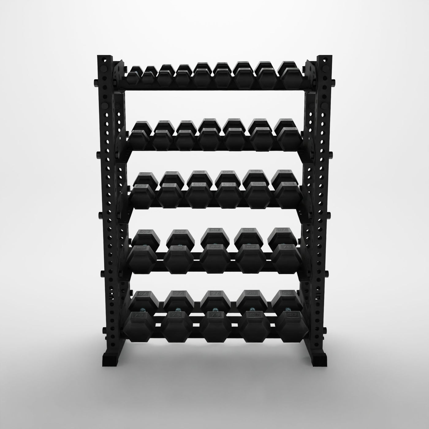 5-Tier Horizontal Dumbbell Rack | Synergy Custom Fitness