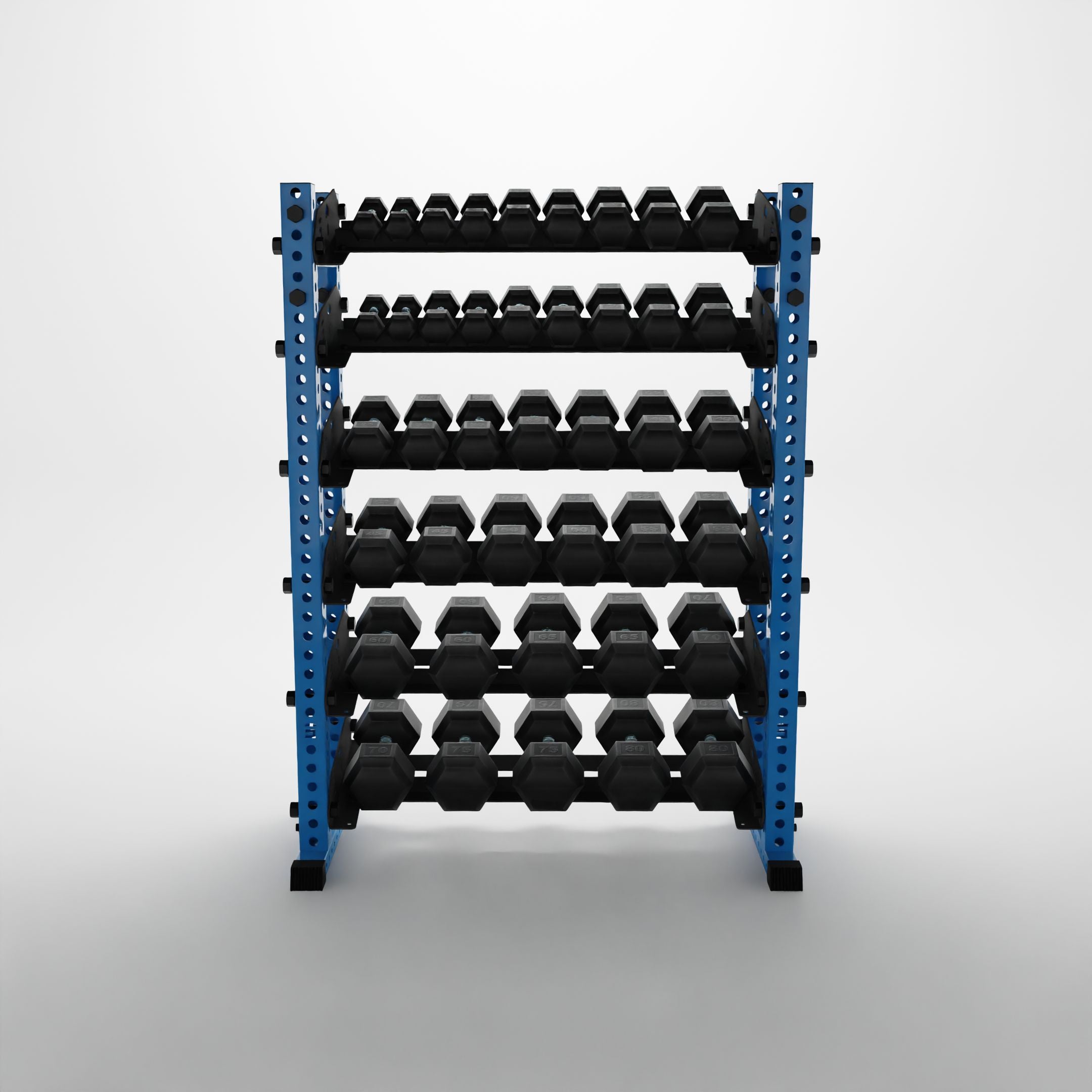 6-Tier Horizontal Dumbbell Rack | Synergy Custom Fitness