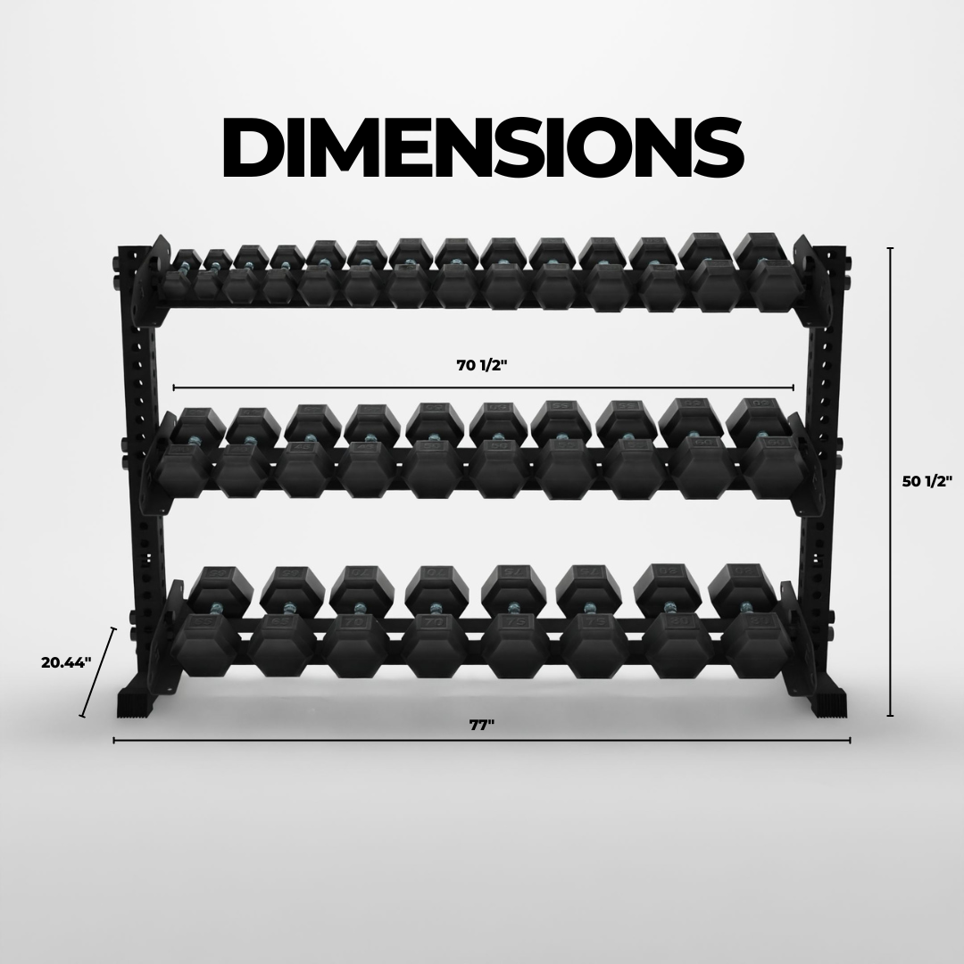 Alpha | 3-Tier Horizontal Rack