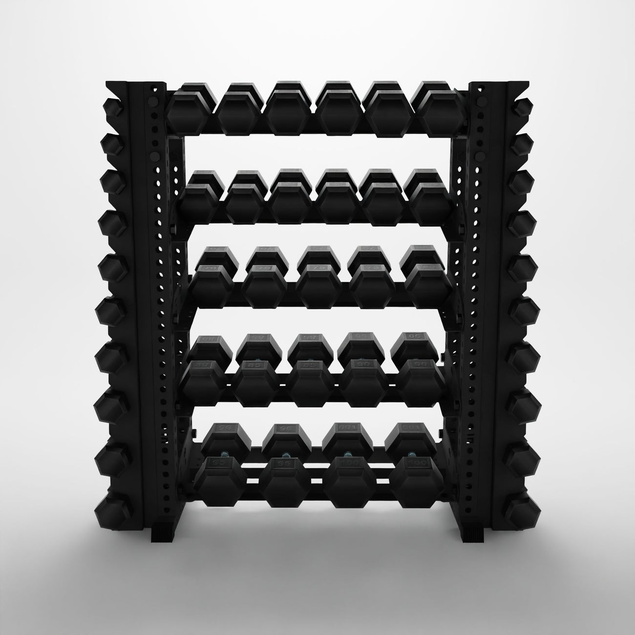 5-Tier Horizontal Dumbbell Rack | Synergy Custom Fitness