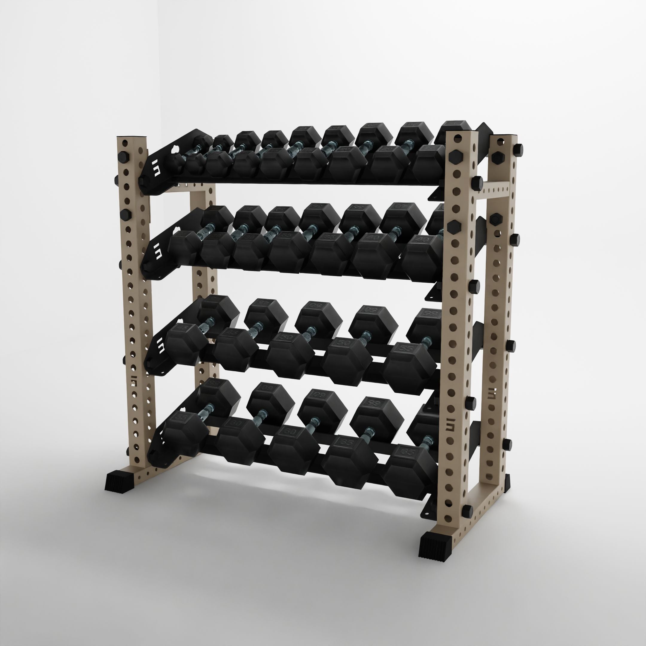 Alpha | 4-Tier Horizontal Rack | Double-Post