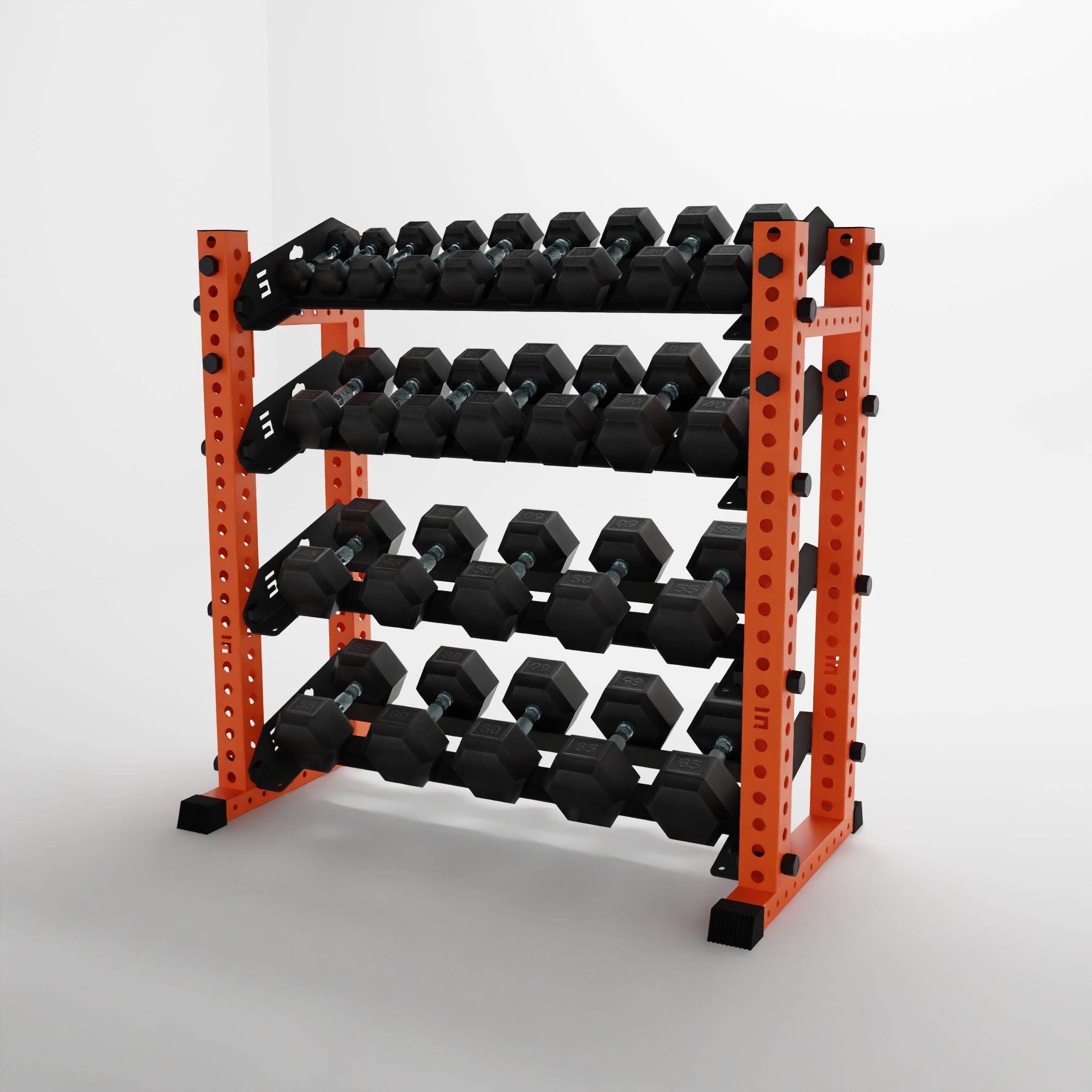 Alpha | 4-Tier Horizontal Rack | Double-Post