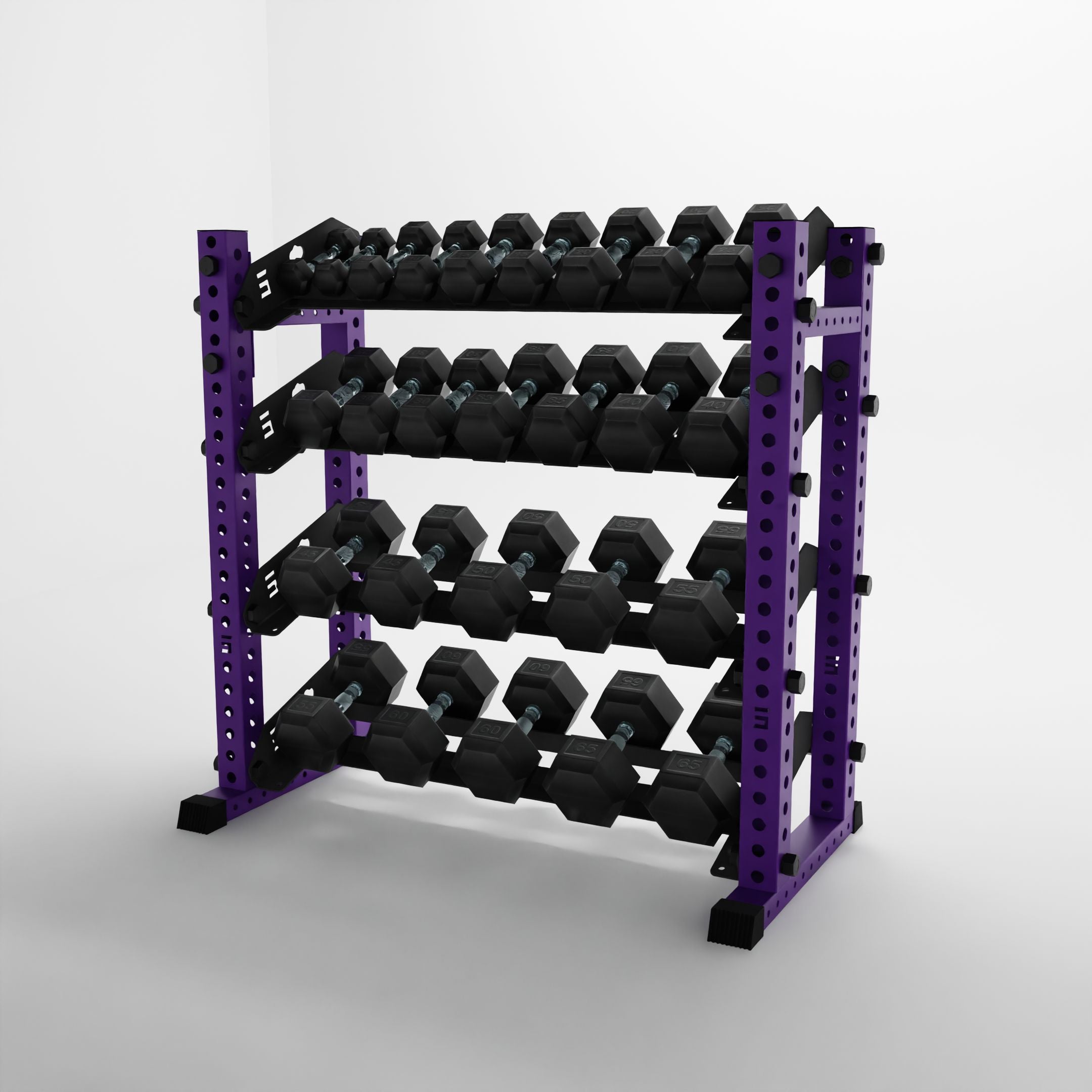Alpha | 4-Tier Horizontal Rack | Double-Post