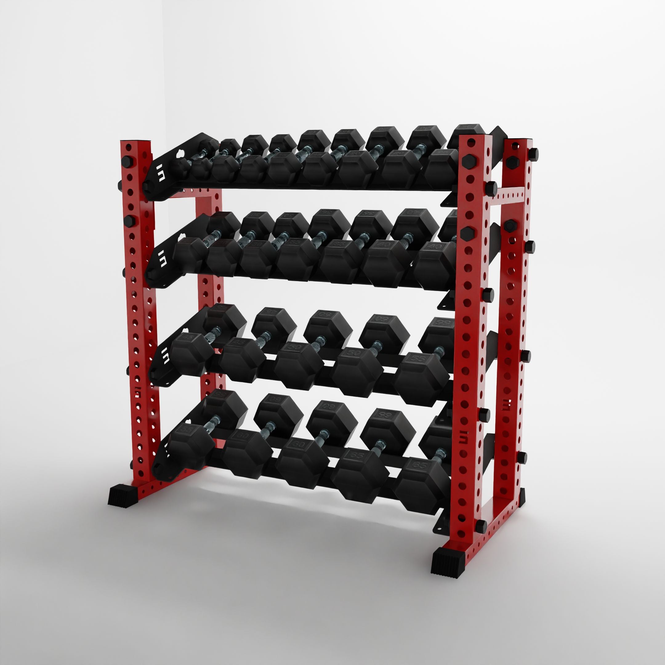 Alpha | 4-Tier Horizontal Rack | Double-Post