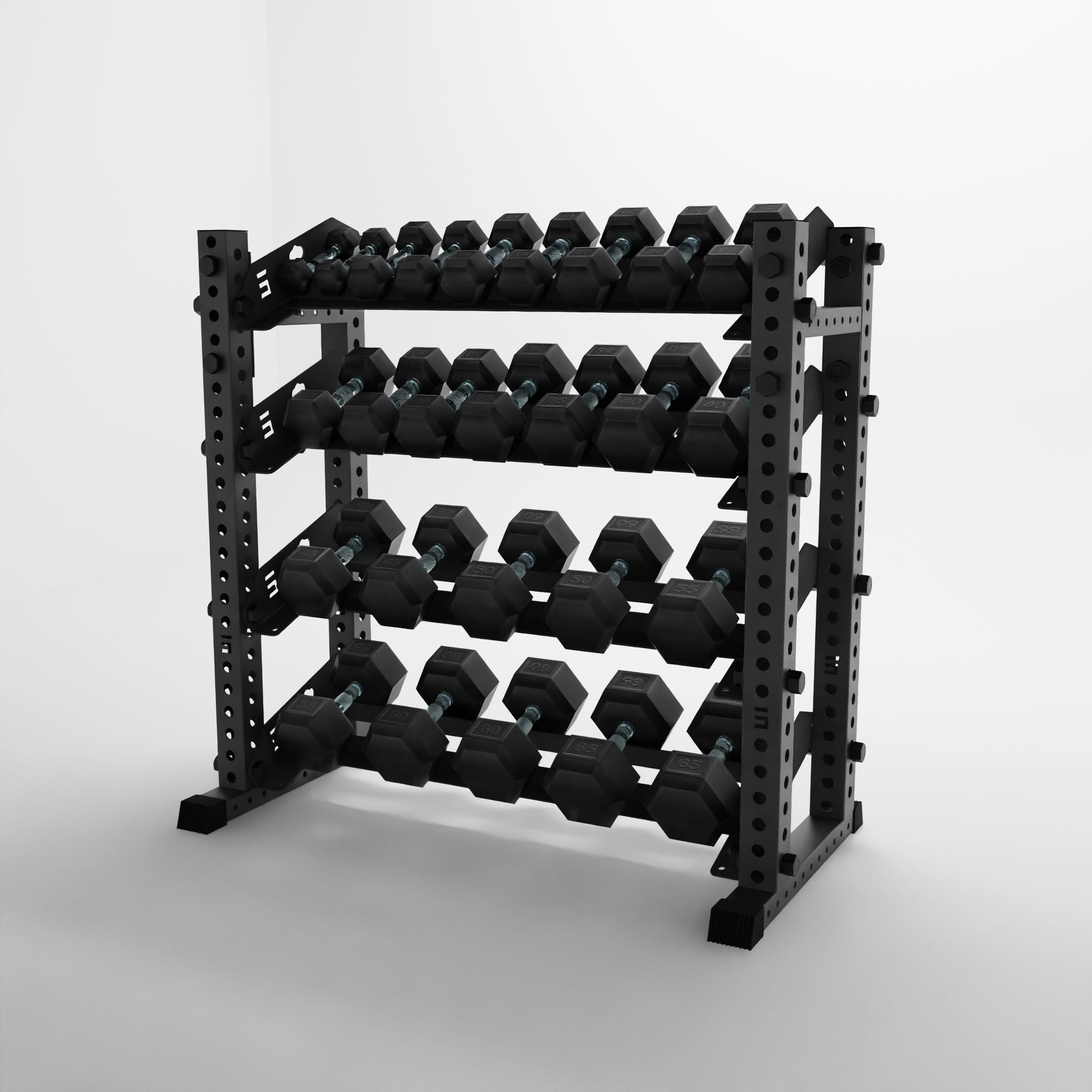 Alpha | 4-Tier Horizontal Rack | Double-Post
