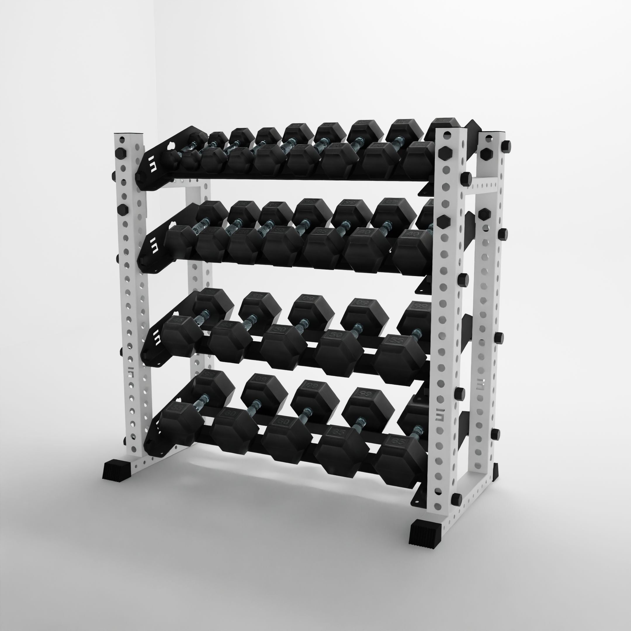 Alpha | 4-Tier Horizontal Rack | Double-Post