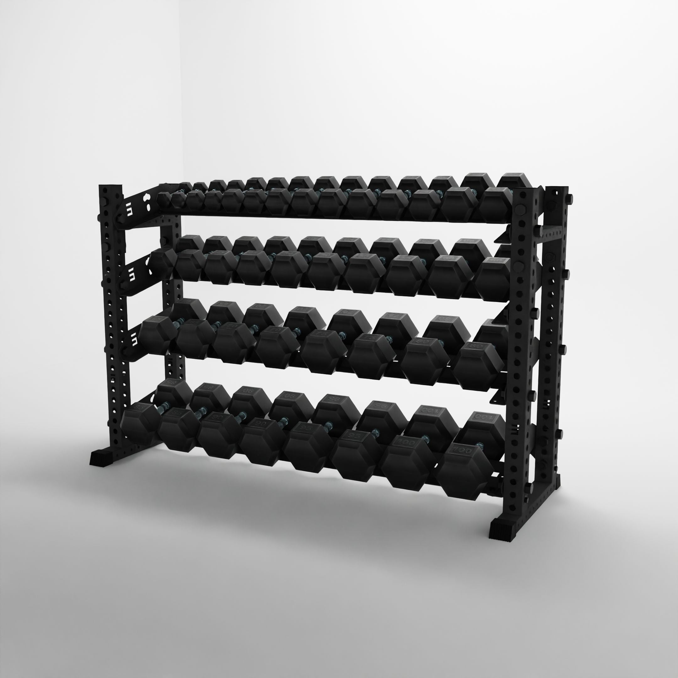 Alpha | 4-Tier Horizontal Rack | Double-Post