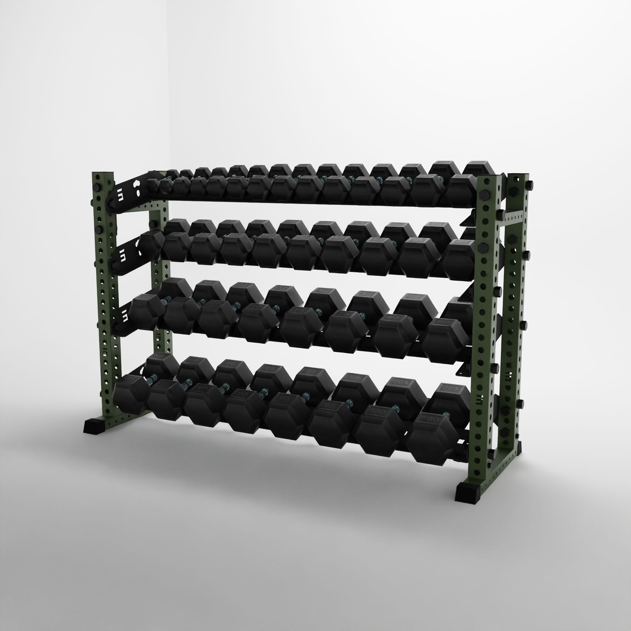 Alpha | 4-Tier Horizontal Rack | Double-Post