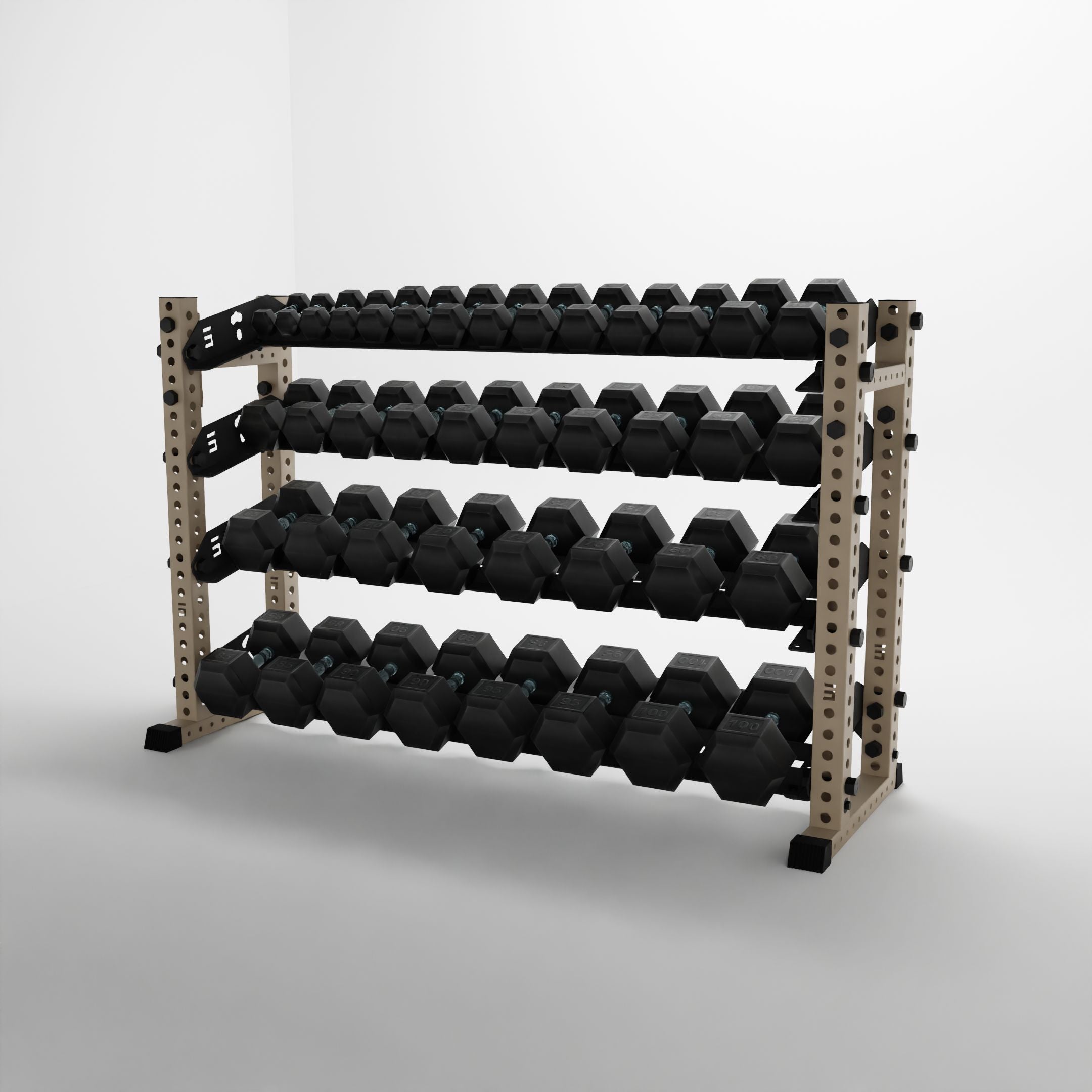 Alpha | 4-Tier Horizontal Rack | Double-Post