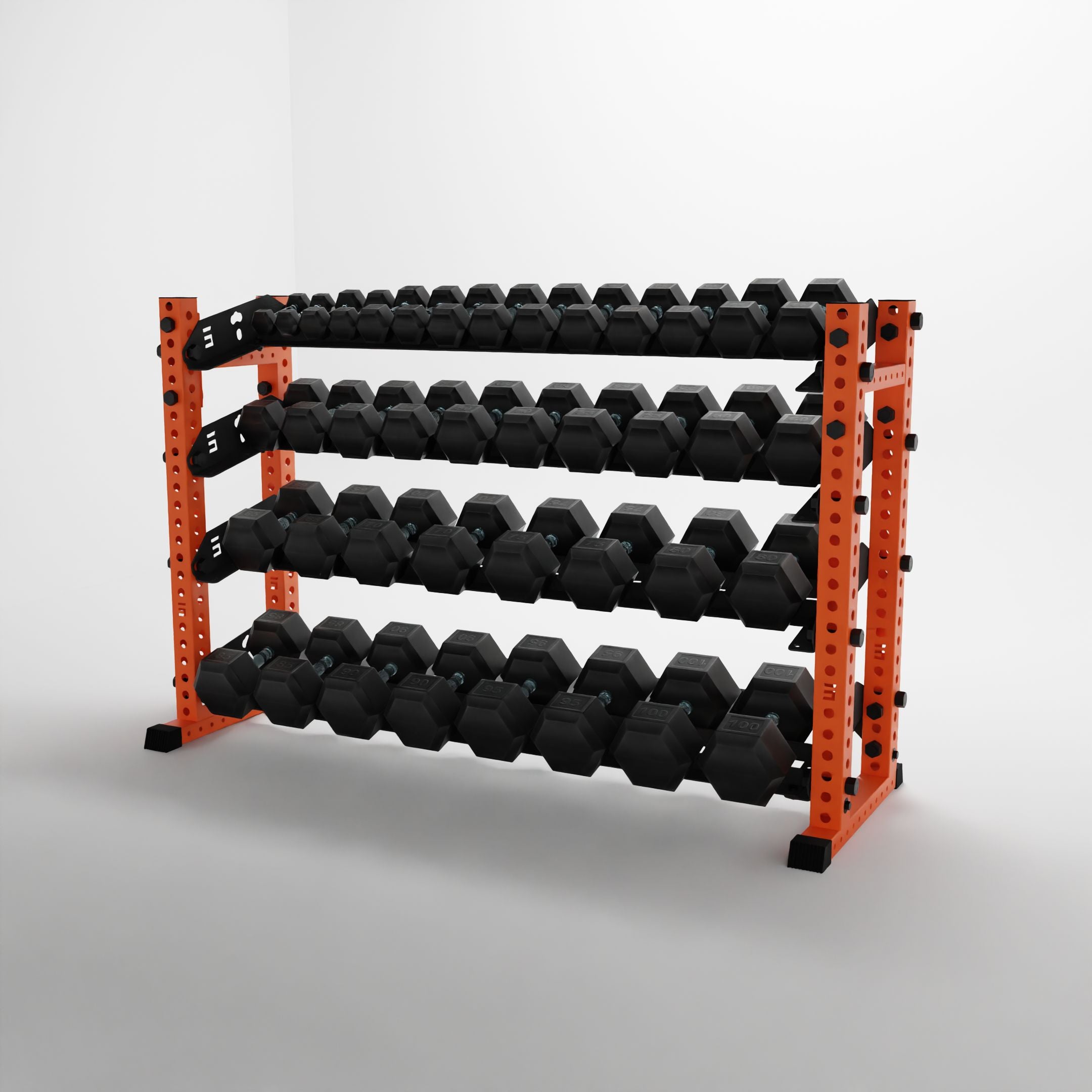 Alpha | 4-Tier Horizontal Rack | Double-Post