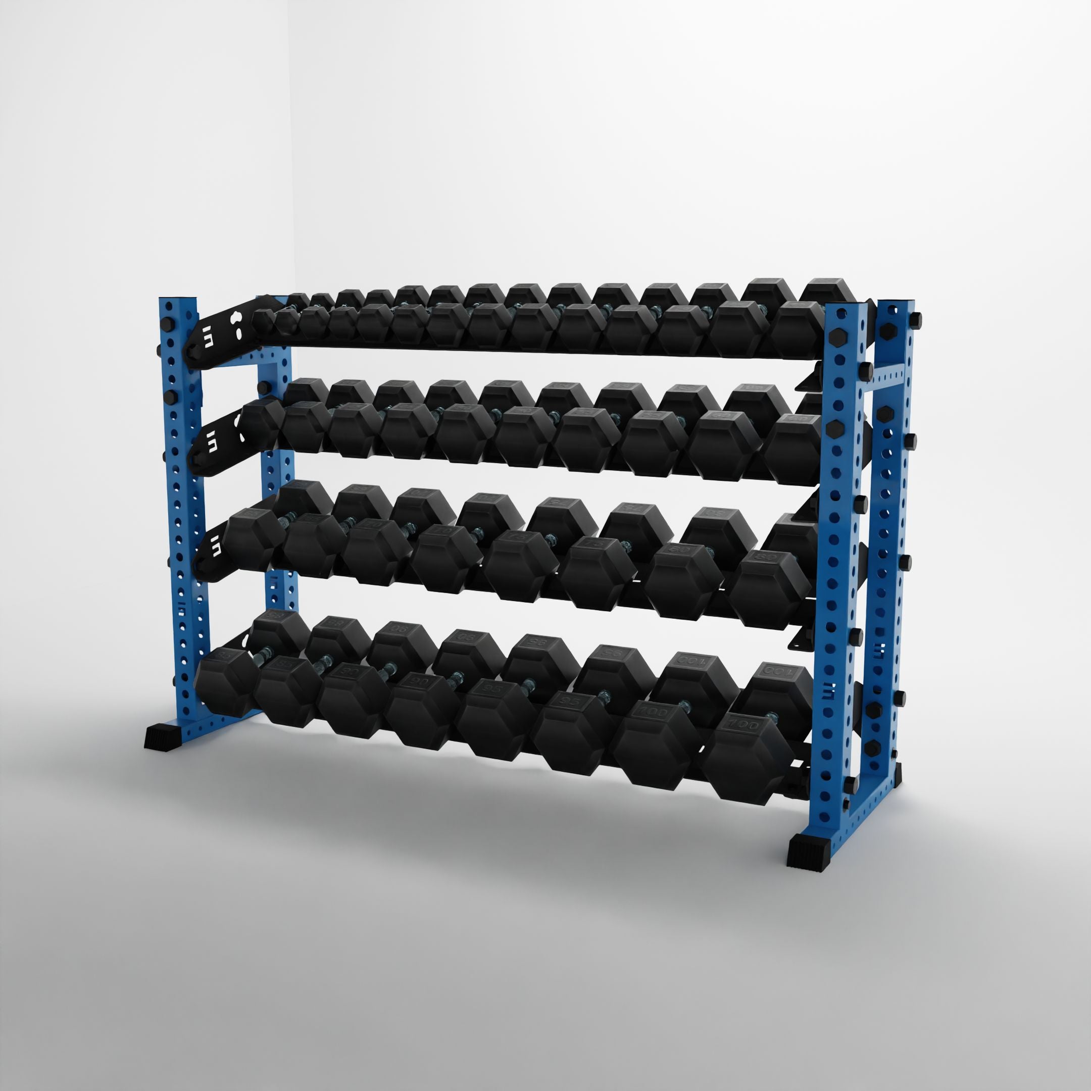 Alpha | 4-Tier Horizontal Rack | Double-Post