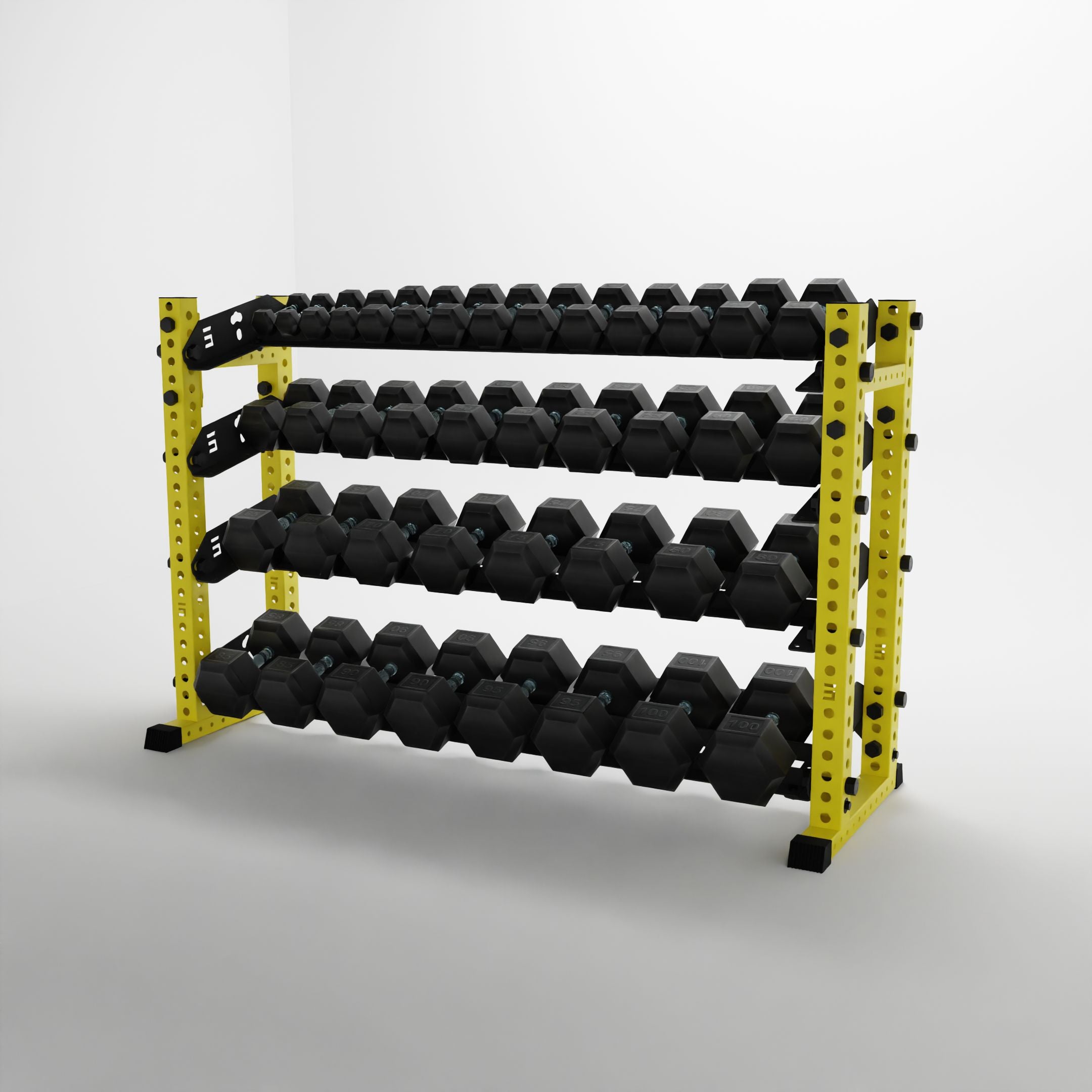 Alpha | 4-Tier Horizontal Rack | Double-Post