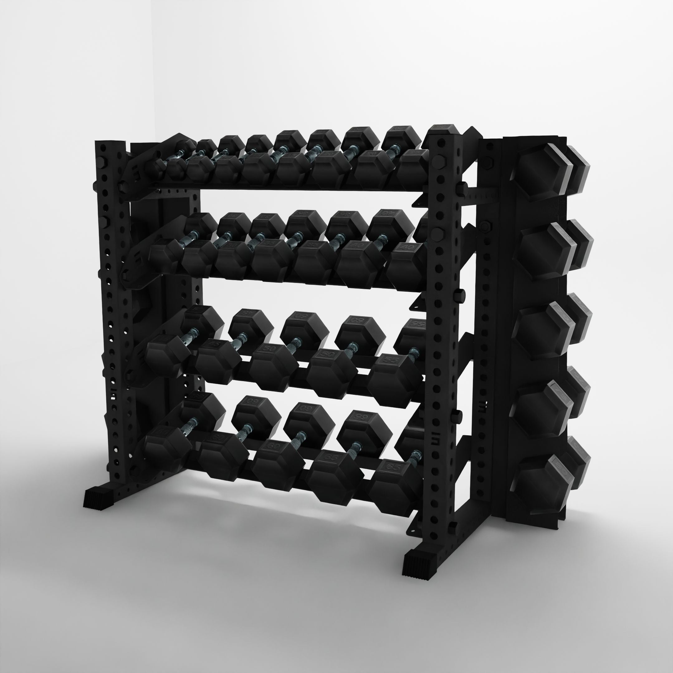 Alpha | 4-Tier Horizontal Rack | Double-Post