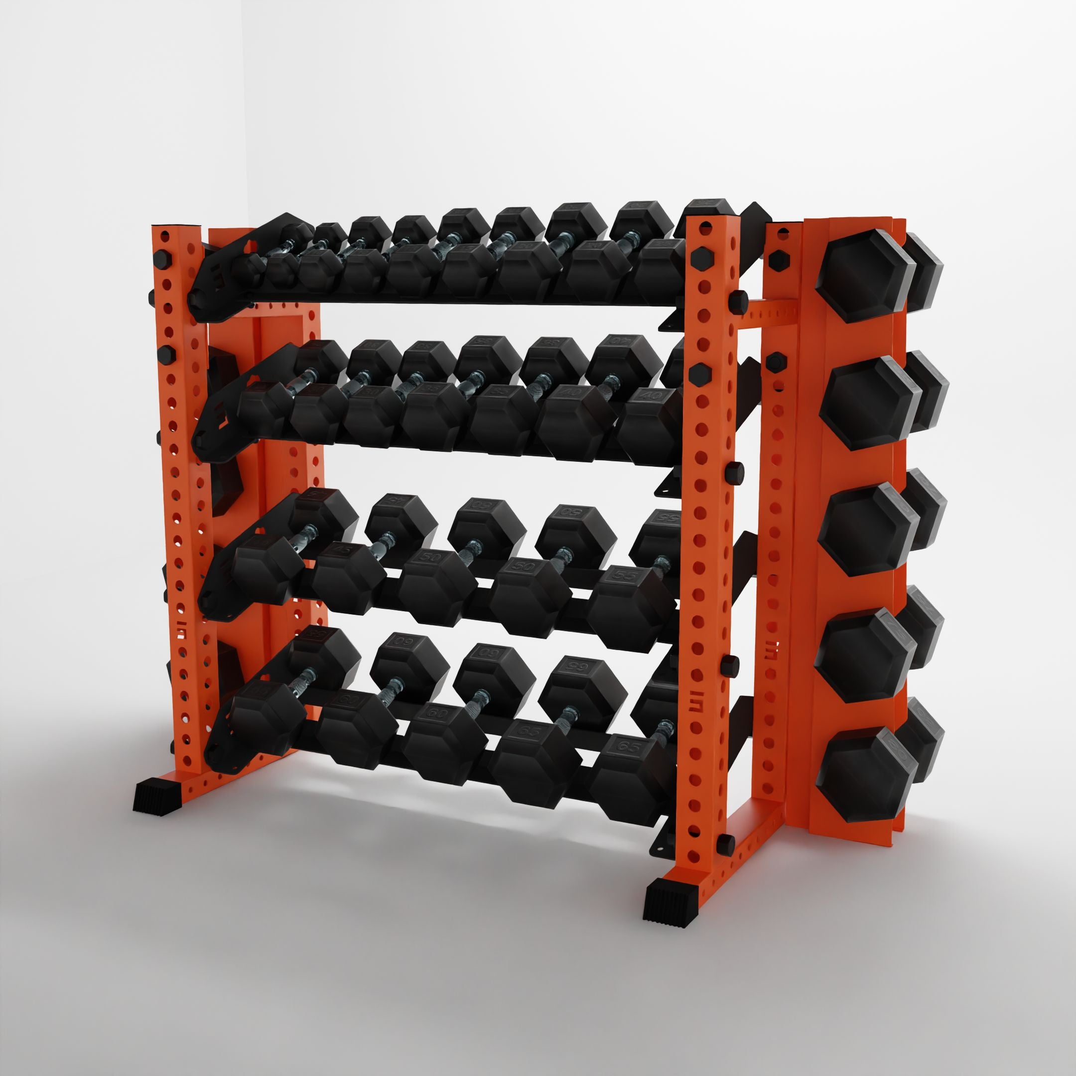 Alpha | 4-Tier Horizontal Rack | Double-Post