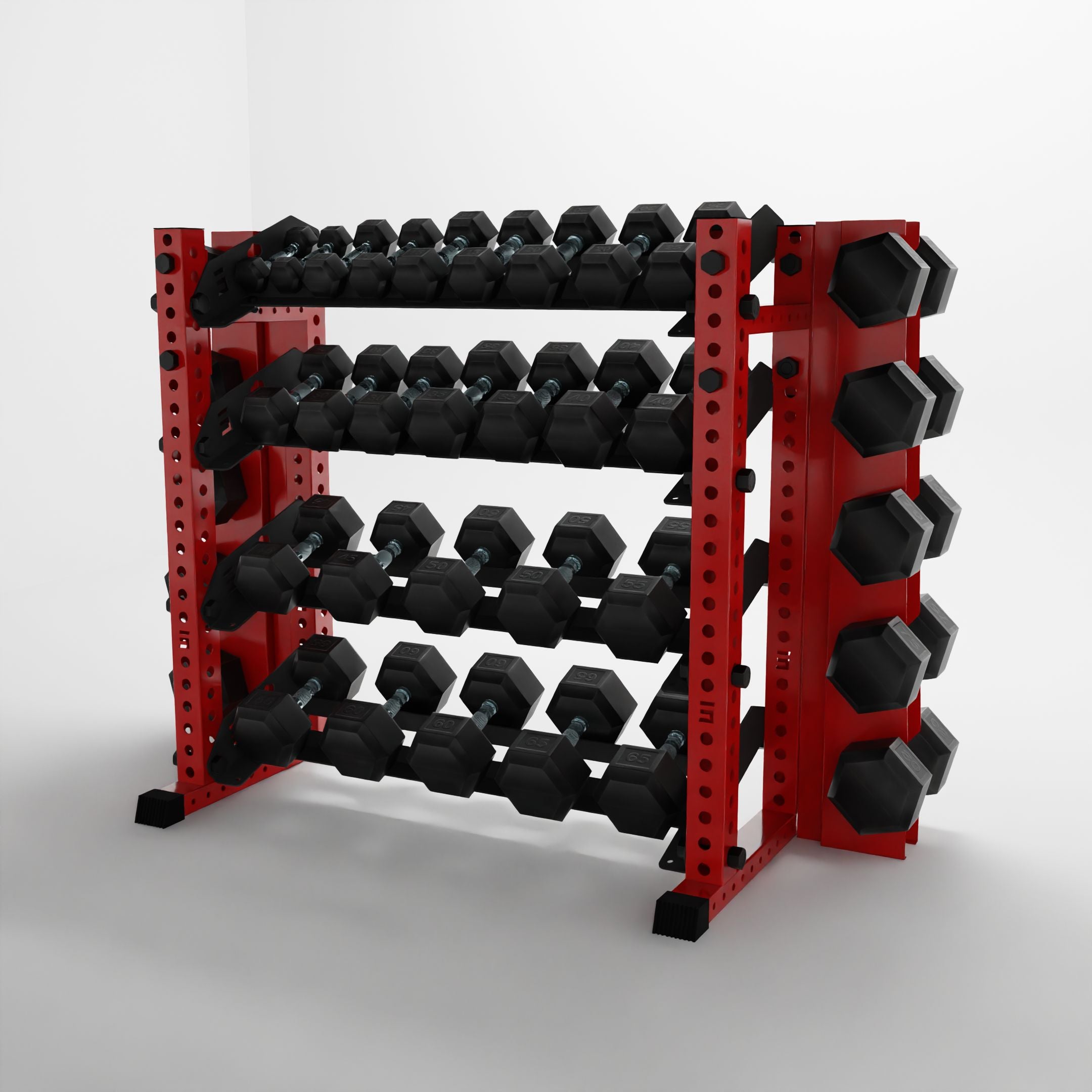 Alpha | 4-Tier Horizontal Rack | Double-Post