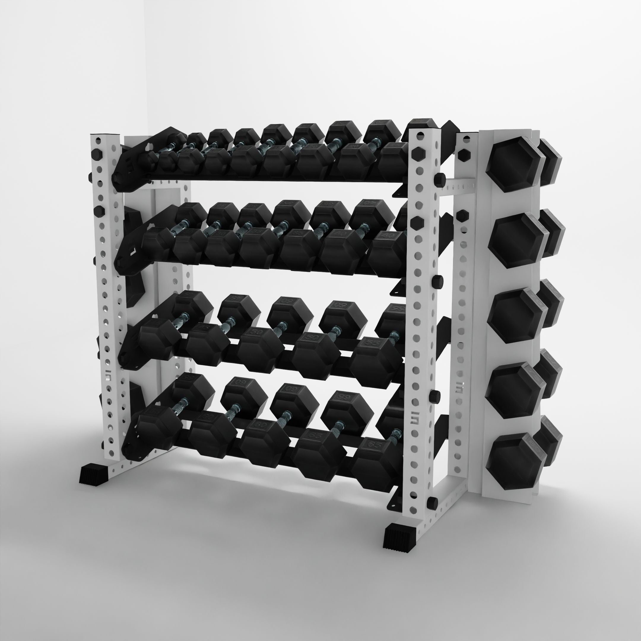 Alpha | 4-Tier Horizontal Rack | Double-Post