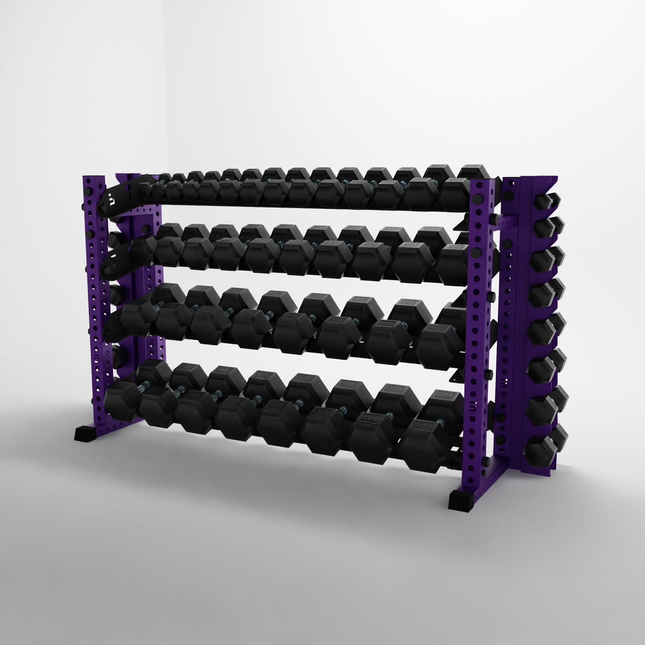 Alpha | 4-Tier Horizontal Rack | Double-Post