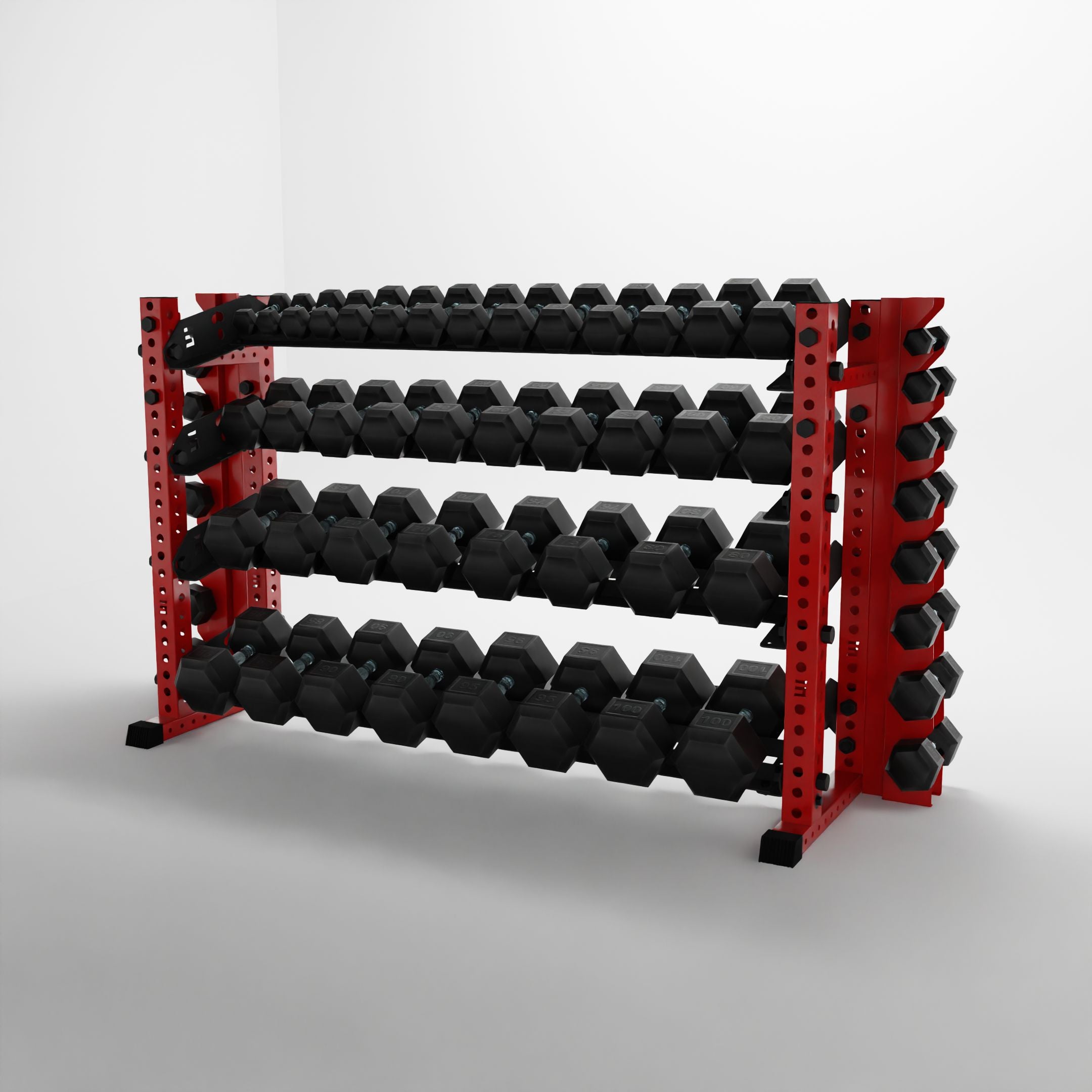 Alpha | 4-Tier Horizontal Rack | Double-Post