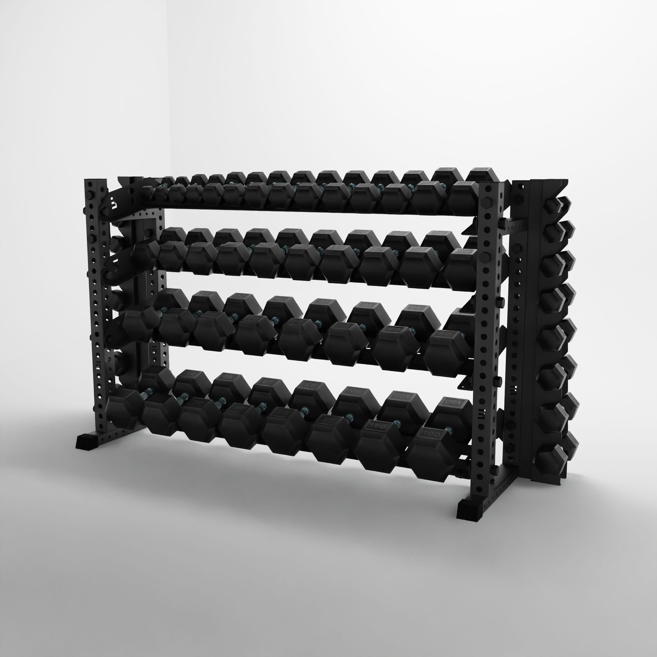 Alpha | 4-Tier Horizontal Rack | Double-Post