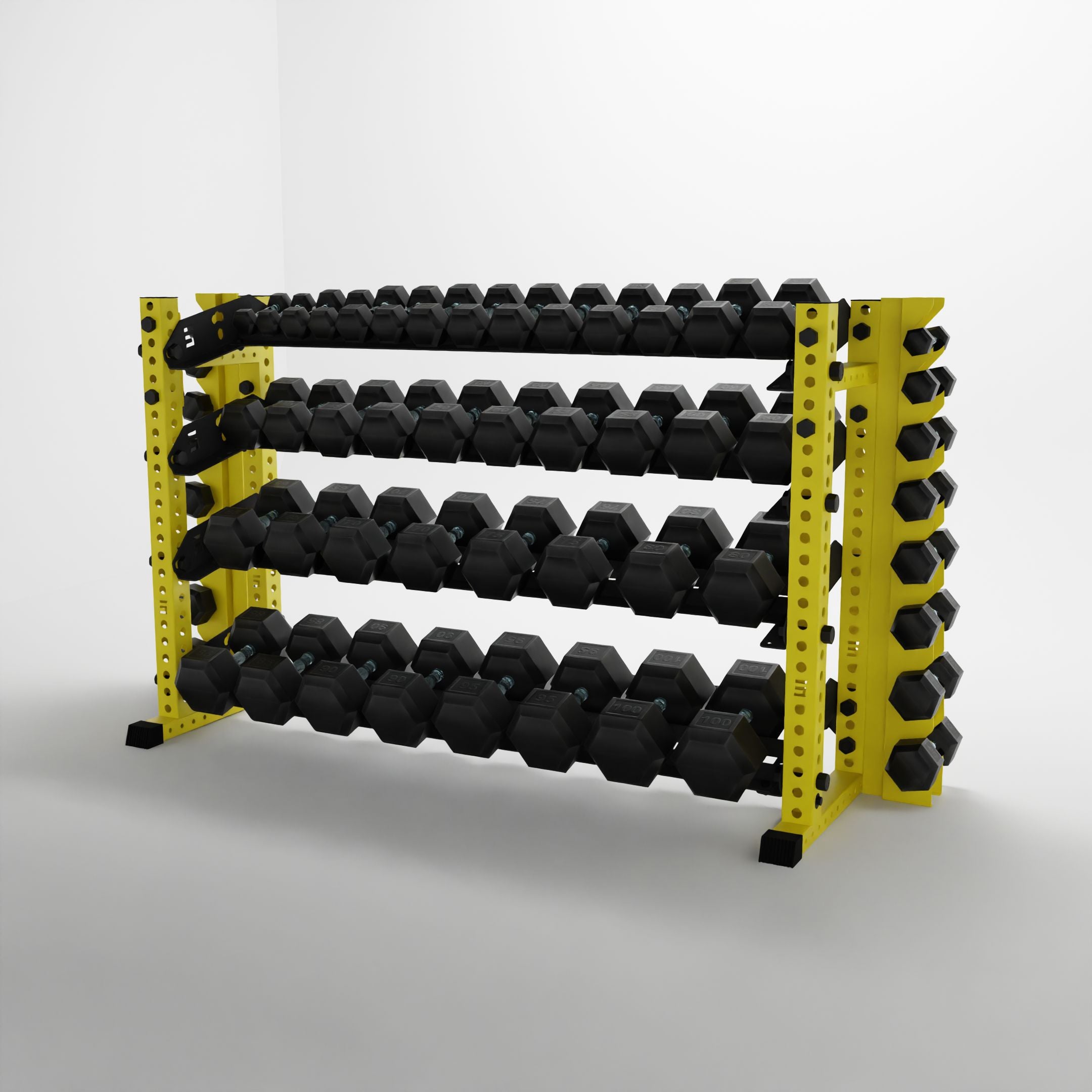 Alpha | 4-Tier Horizontal Rack | Double-Post