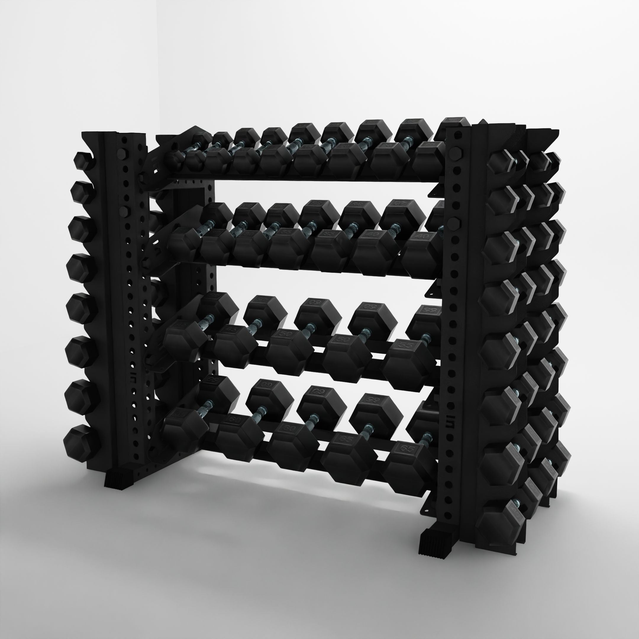 Alpha | 4-Tier Horizontal Rack | Double-Post
