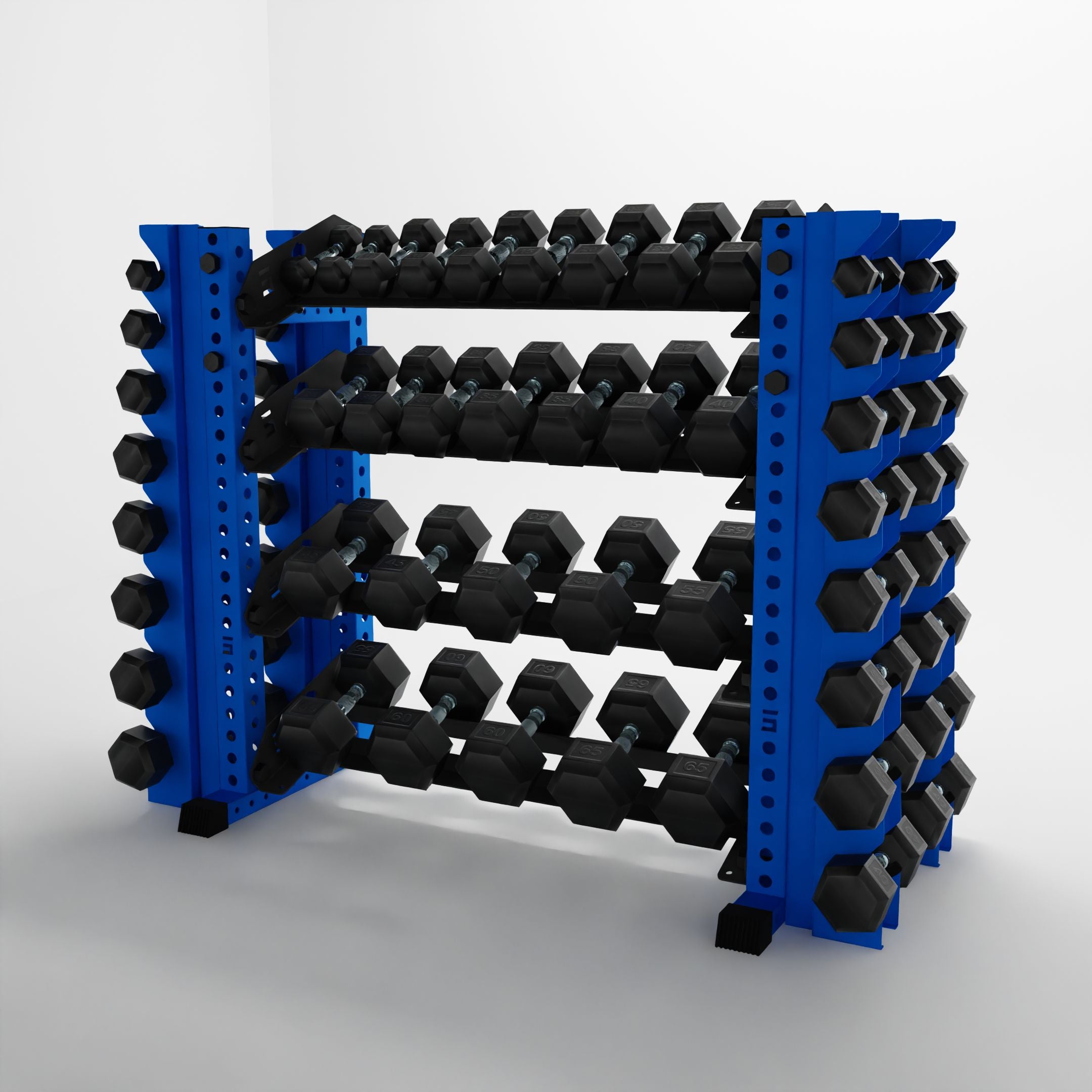 Alpha | 4-Tier Horizontal Rack | Double-Post