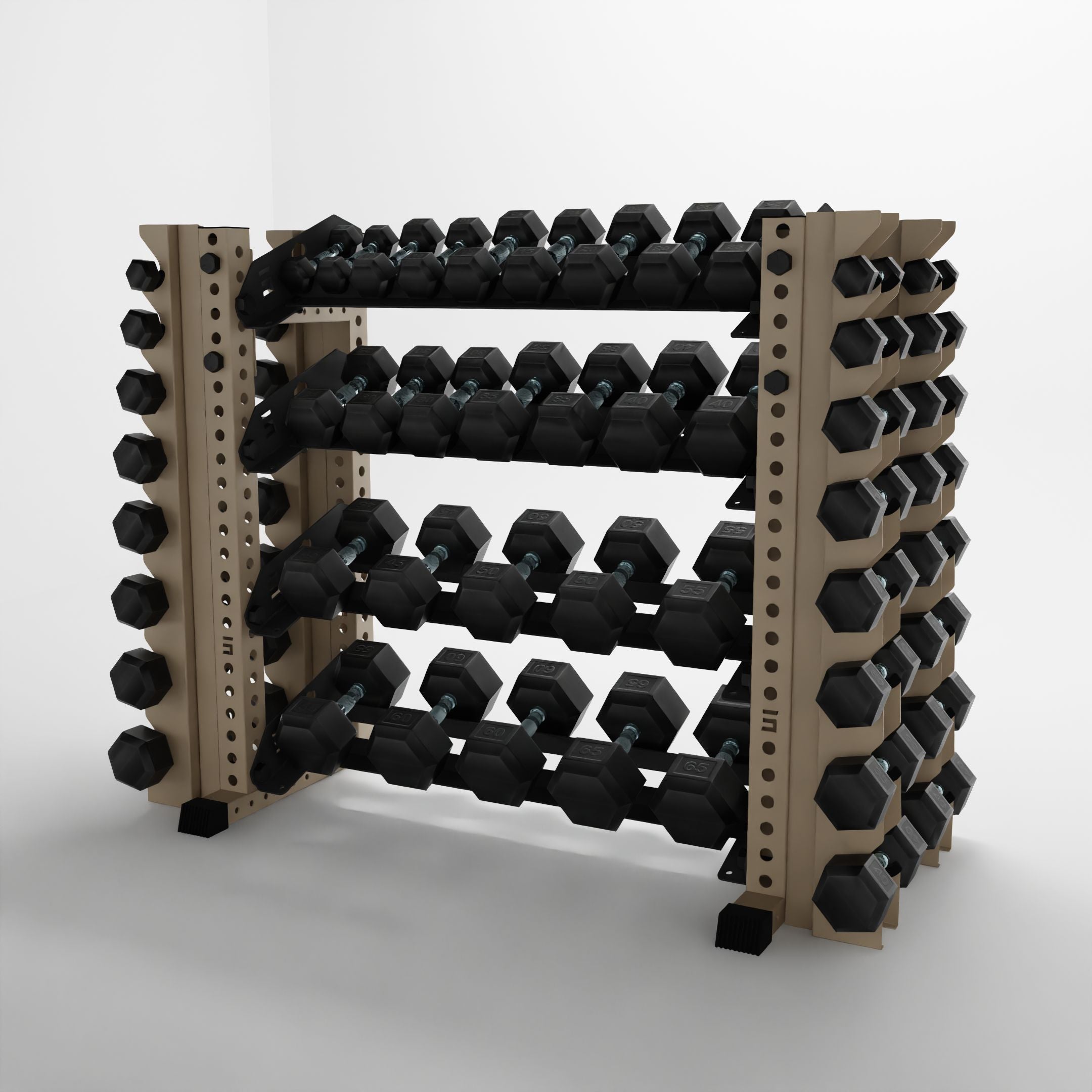 Alpha | 4-Tier Horizontal Rack | Double-Post