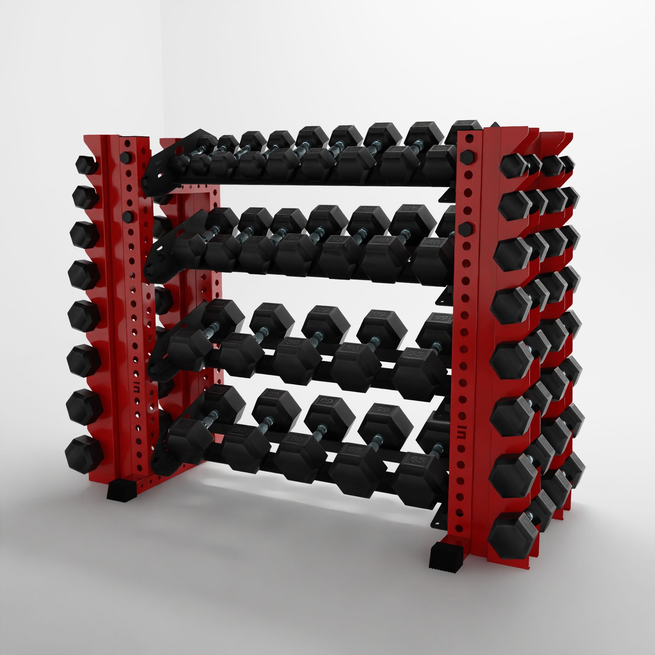 Alpha | 4-Tier Horizontal Rack | Double-Post