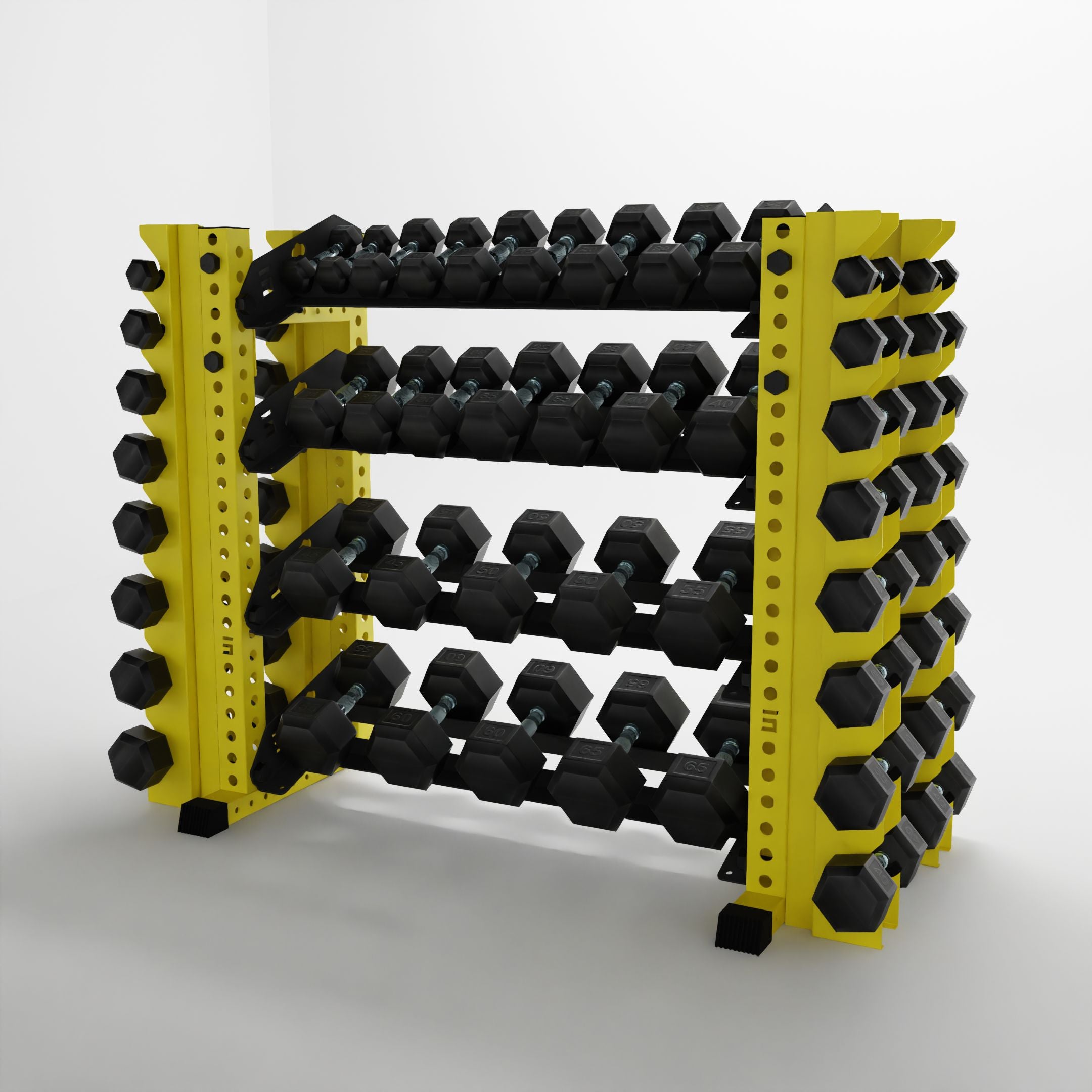 Alpha | 4-Tier Horizontal Rack | Double-Post