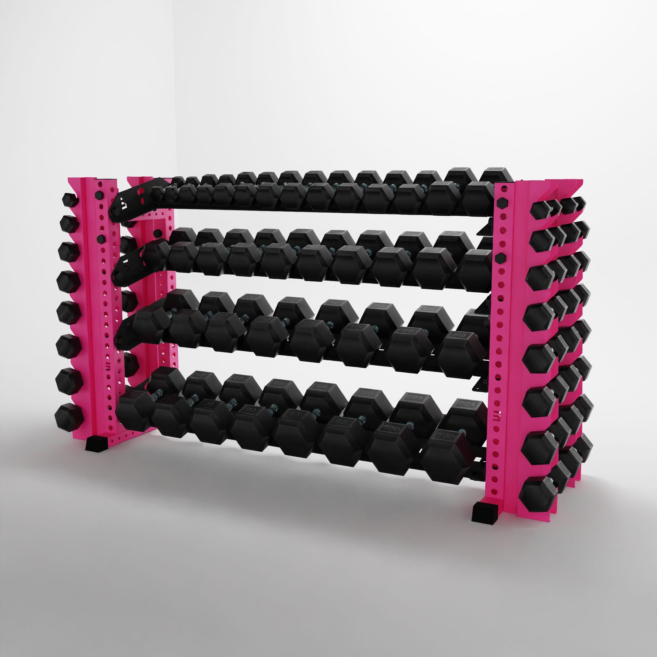Alpha | 4-Tier Horizontal Rack | Double-Post