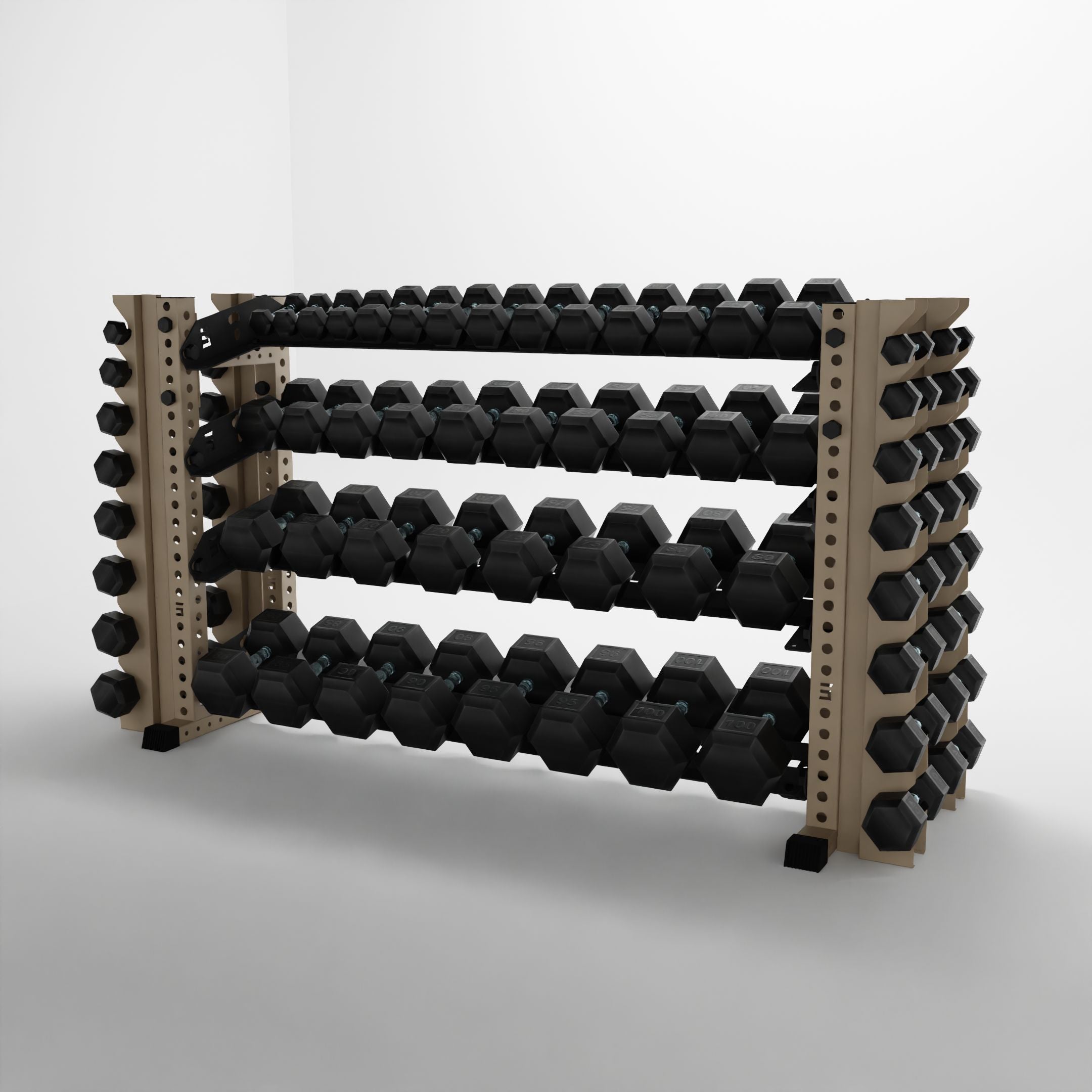 Alpha | 4-Tier Horizontal Rack | Double-Post