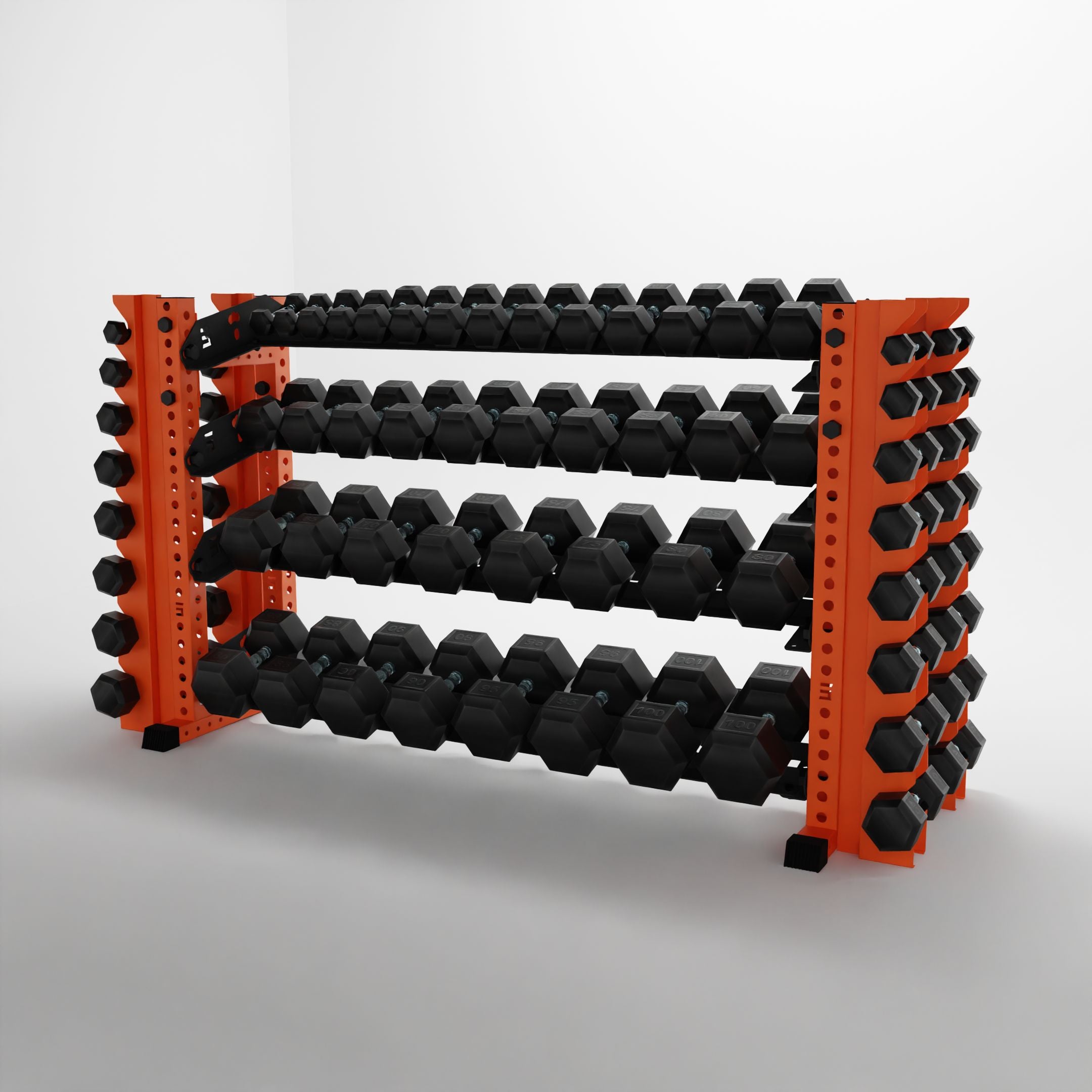 Alpha | 4-Tier Horizontal Rack | Double-Post