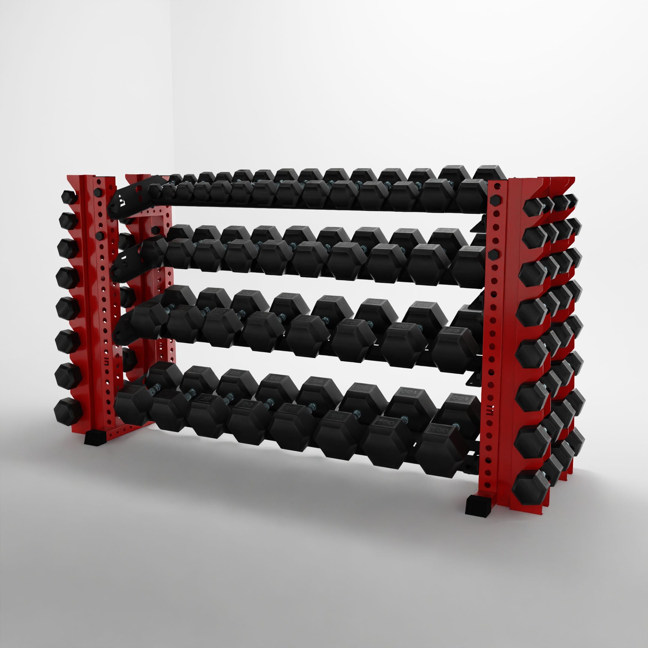 Alpha | 4-Tier Horizontal Rack | Double-Post